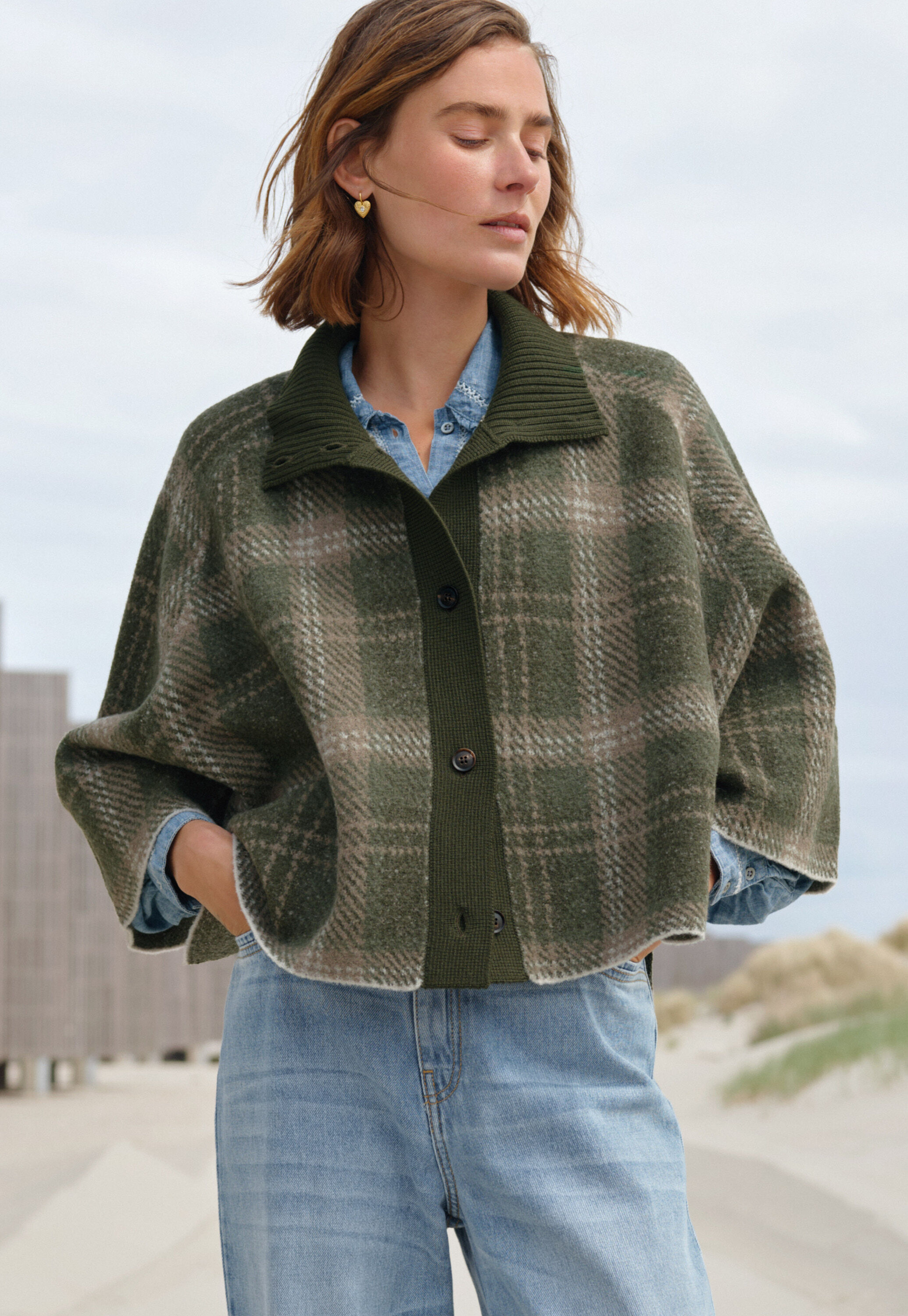 Bestickte Steppjacke
