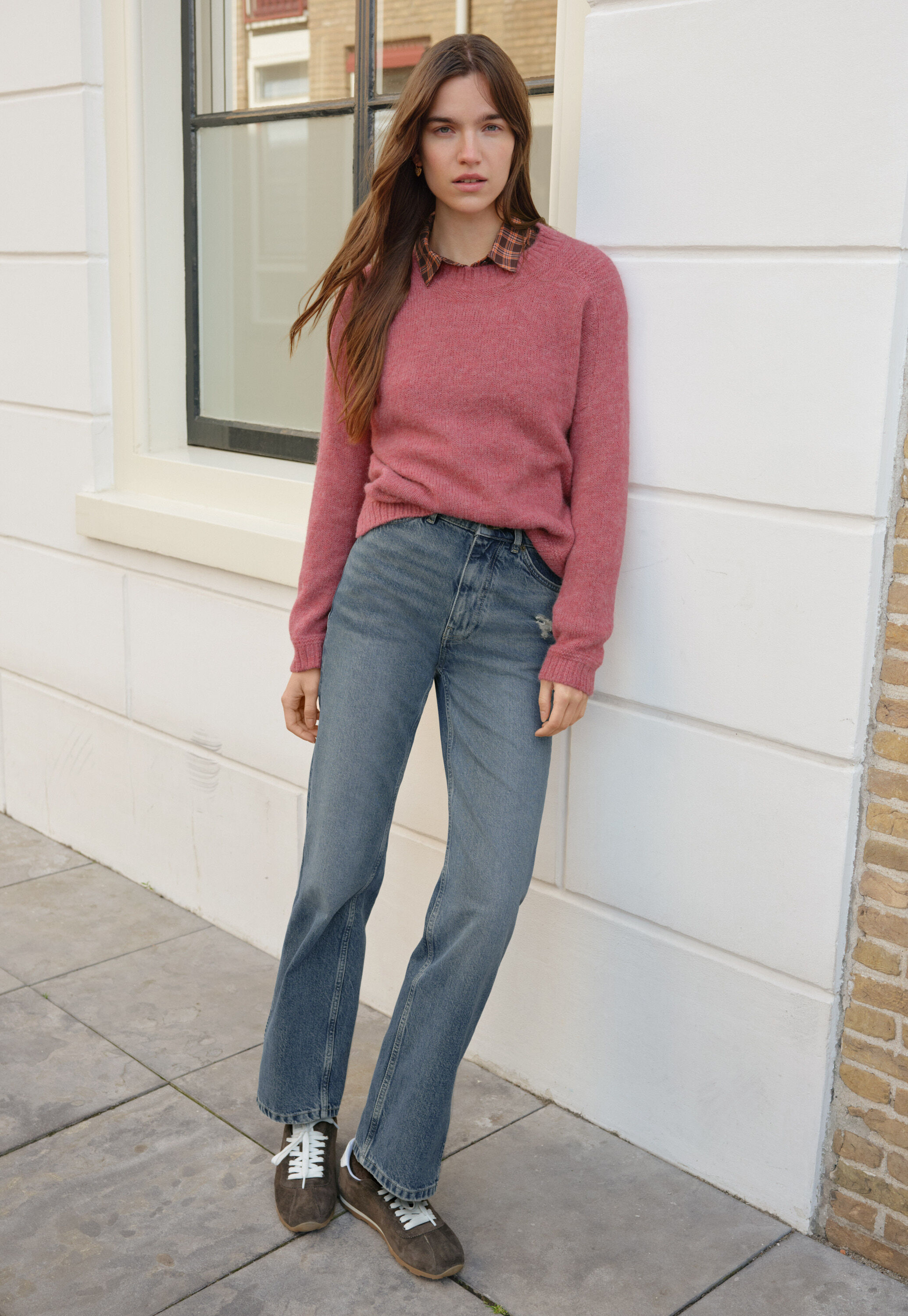 Cardigan mit Waffelmuster