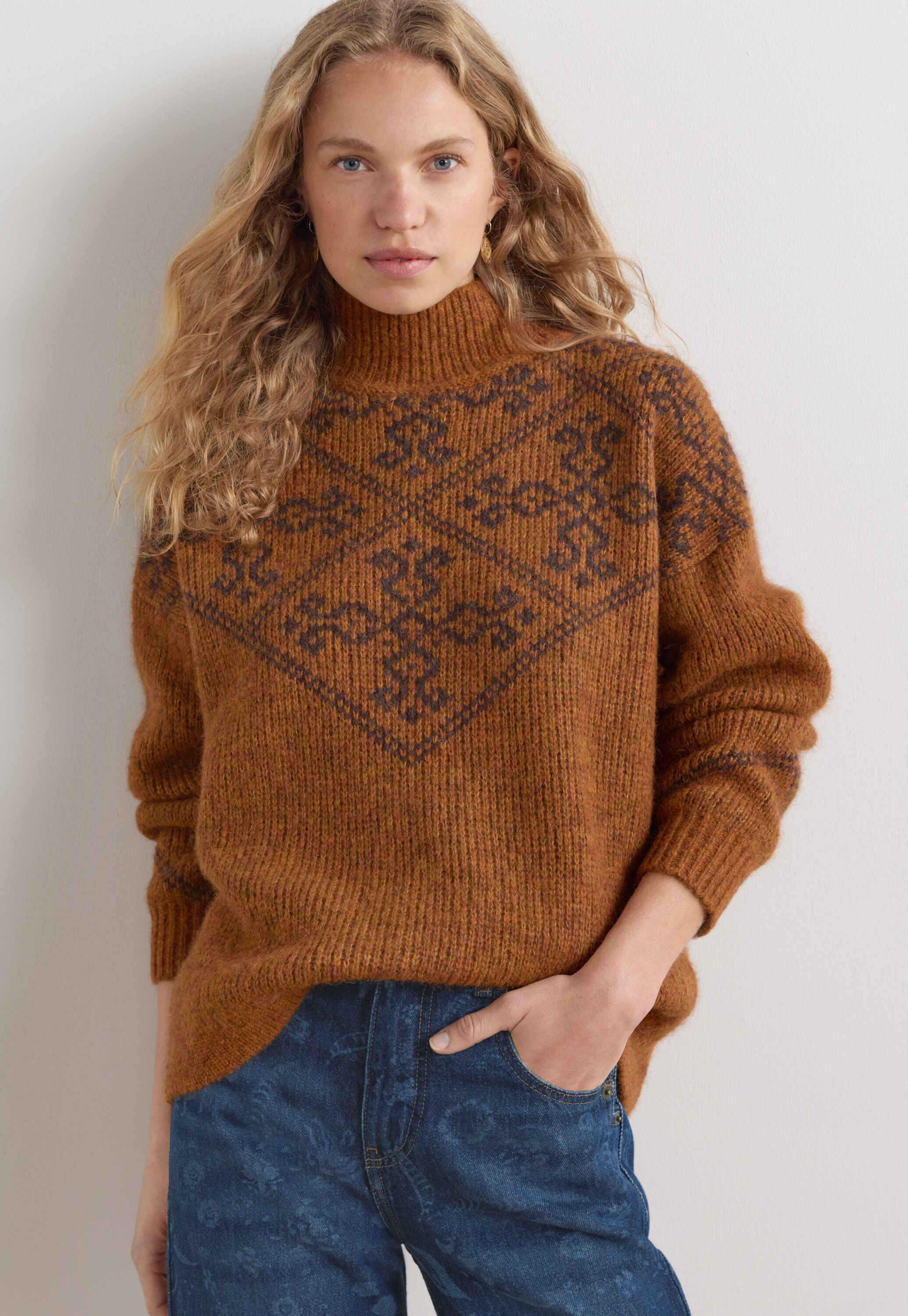 Jacquard-Pullover