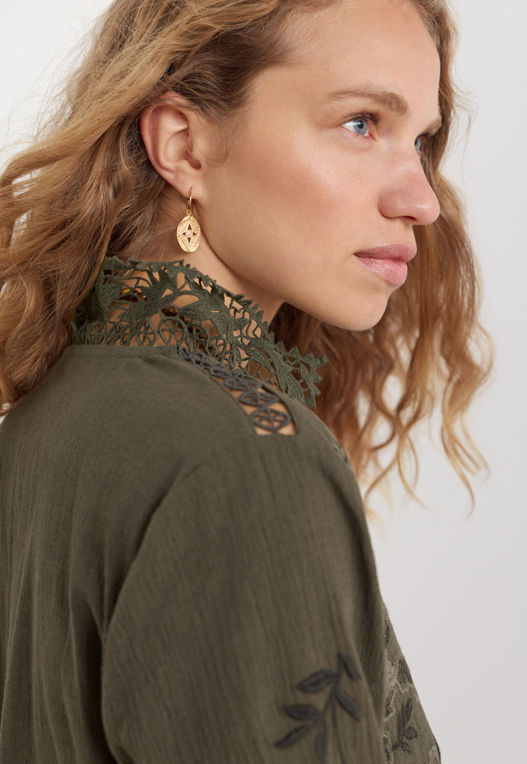 Bestickte Bluse