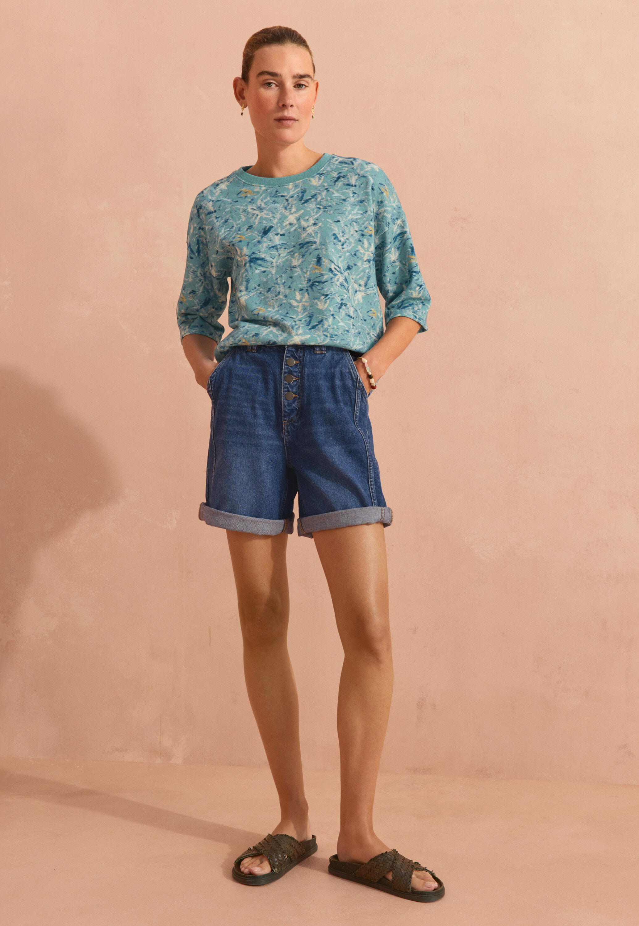 Shorts aus Denim, Mid-Vintage, large