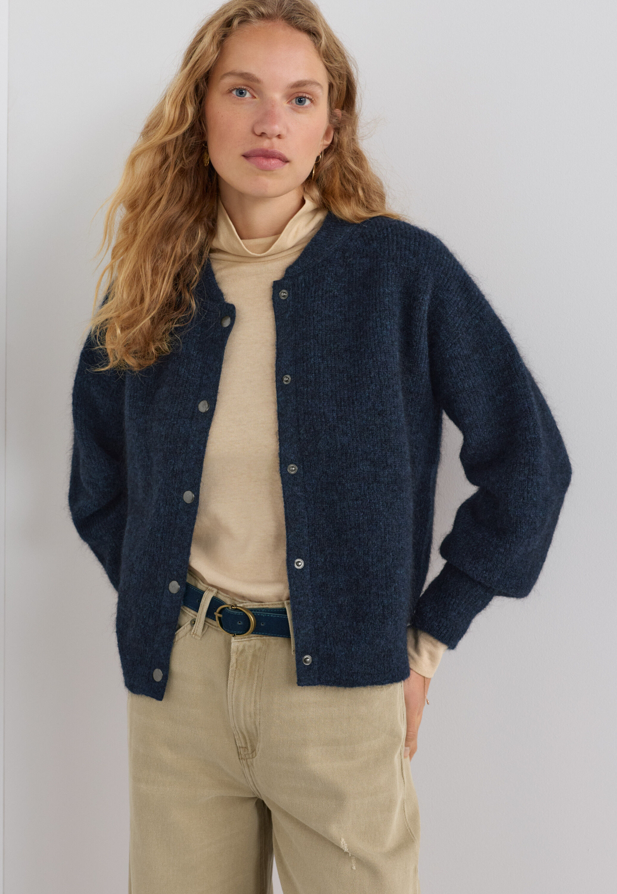 Spitzenmuster-Pullover
