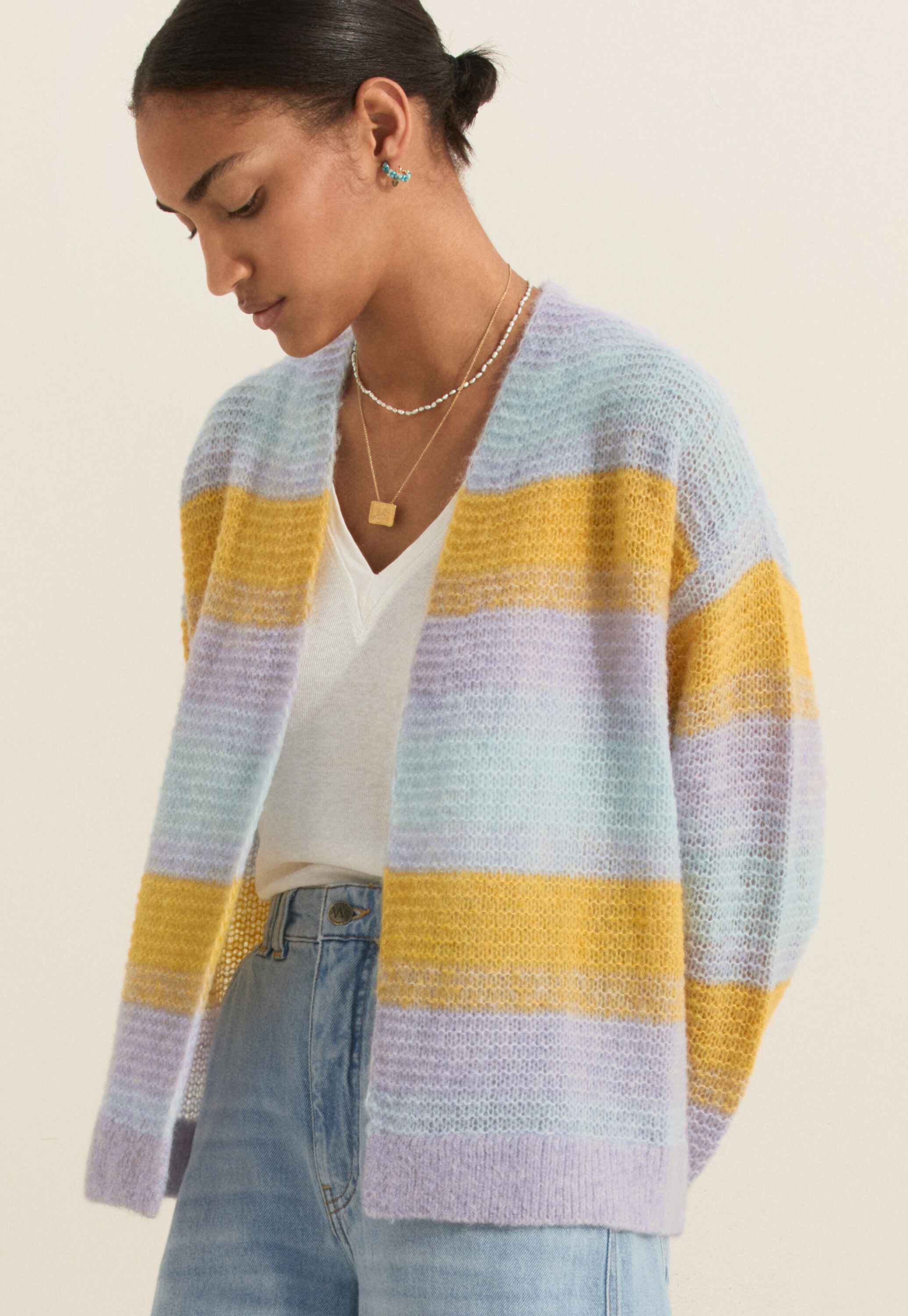 Bestickte Steppjacke