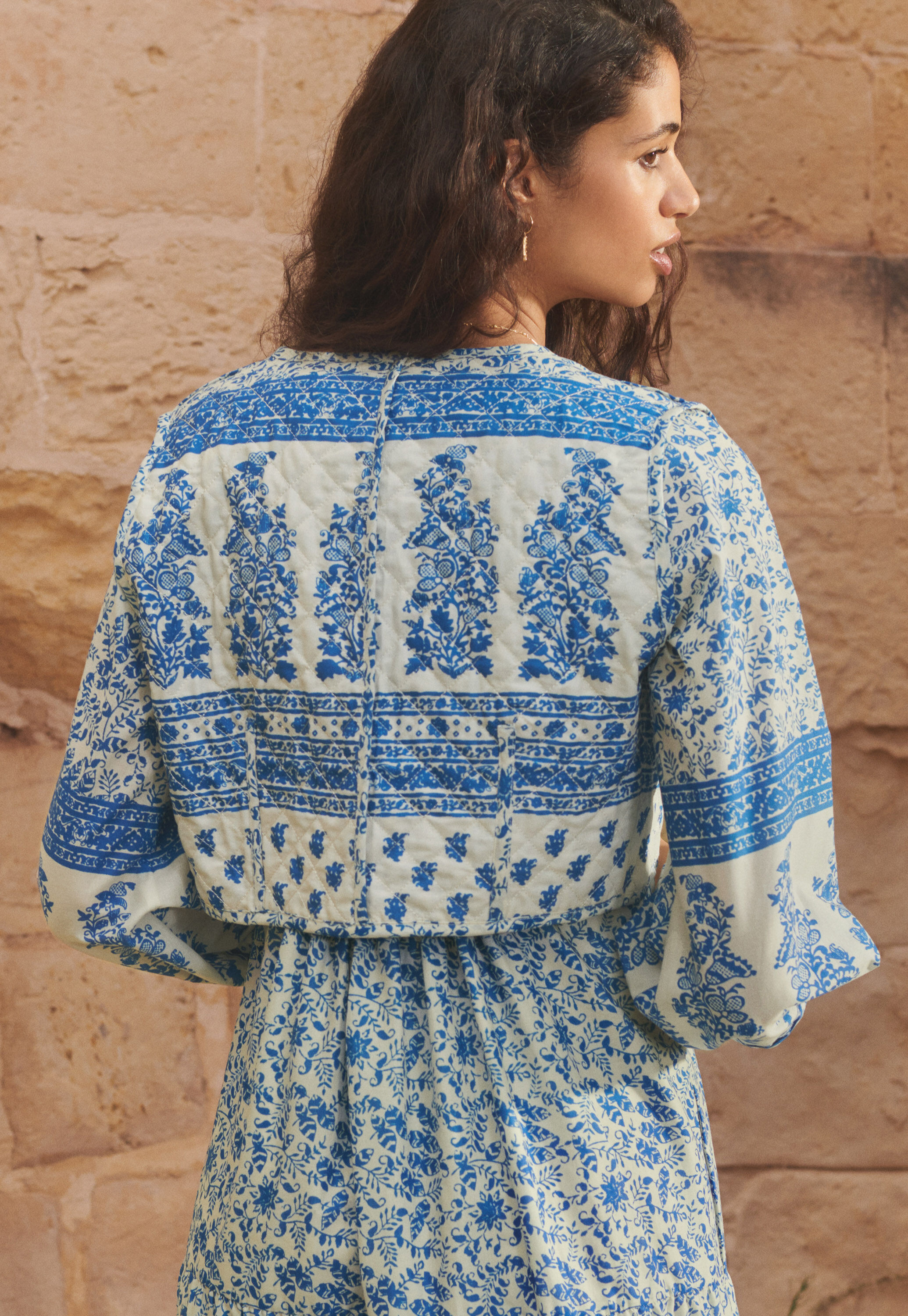 Bestickte Steppjacke
