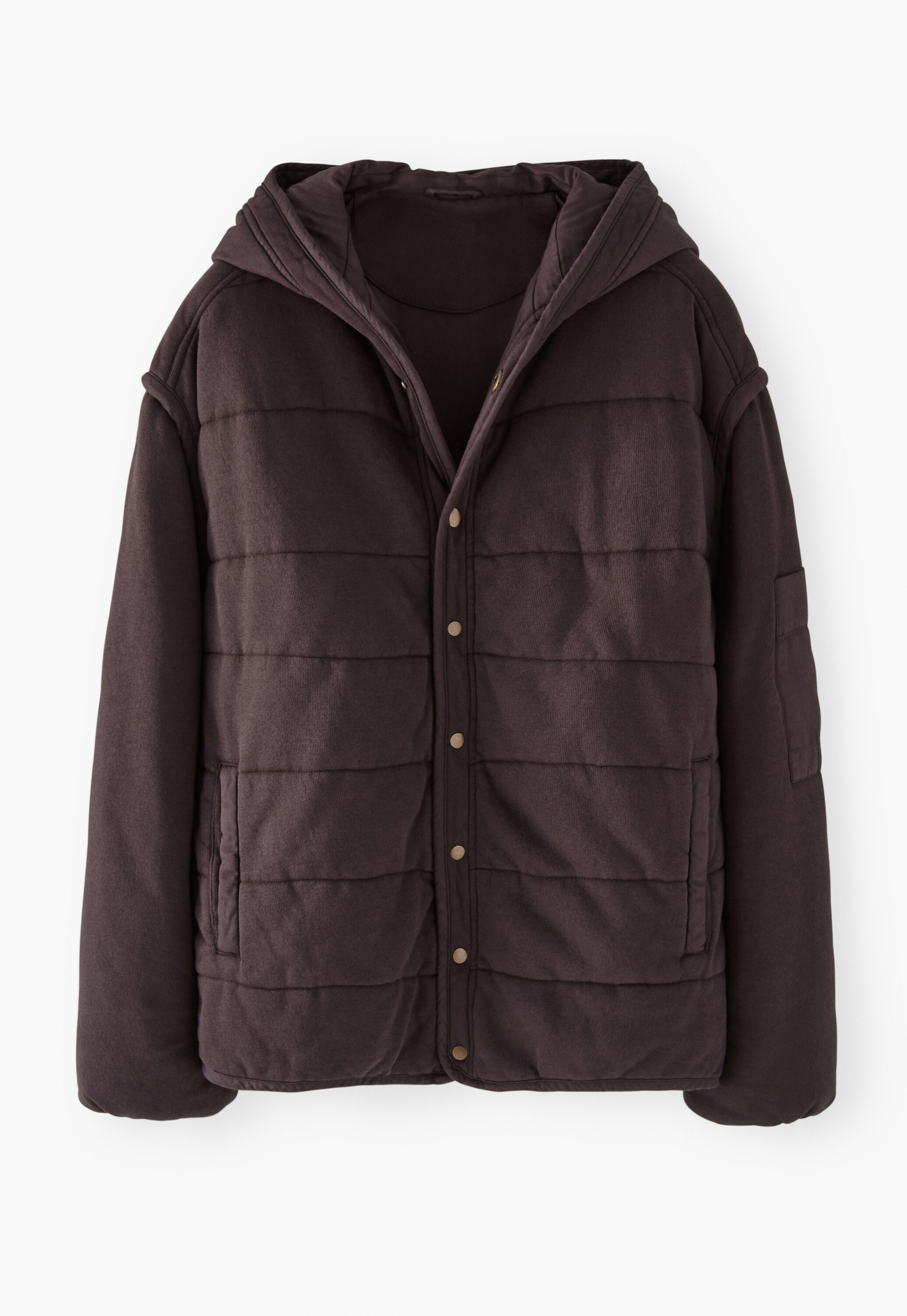 Gesteppte Jacke, Espresso, large