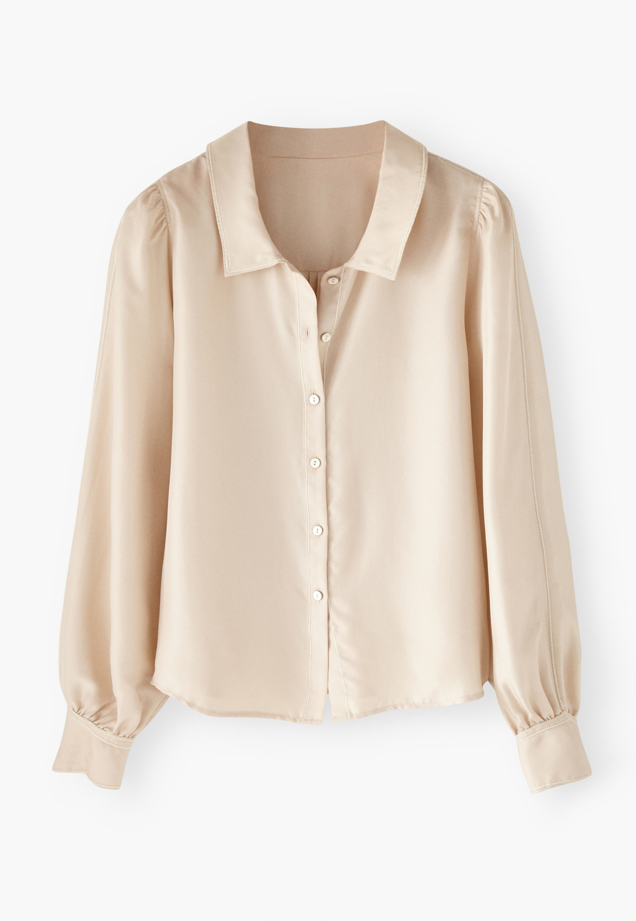 Bluse mit Ziern&auml;hten, Perle, large