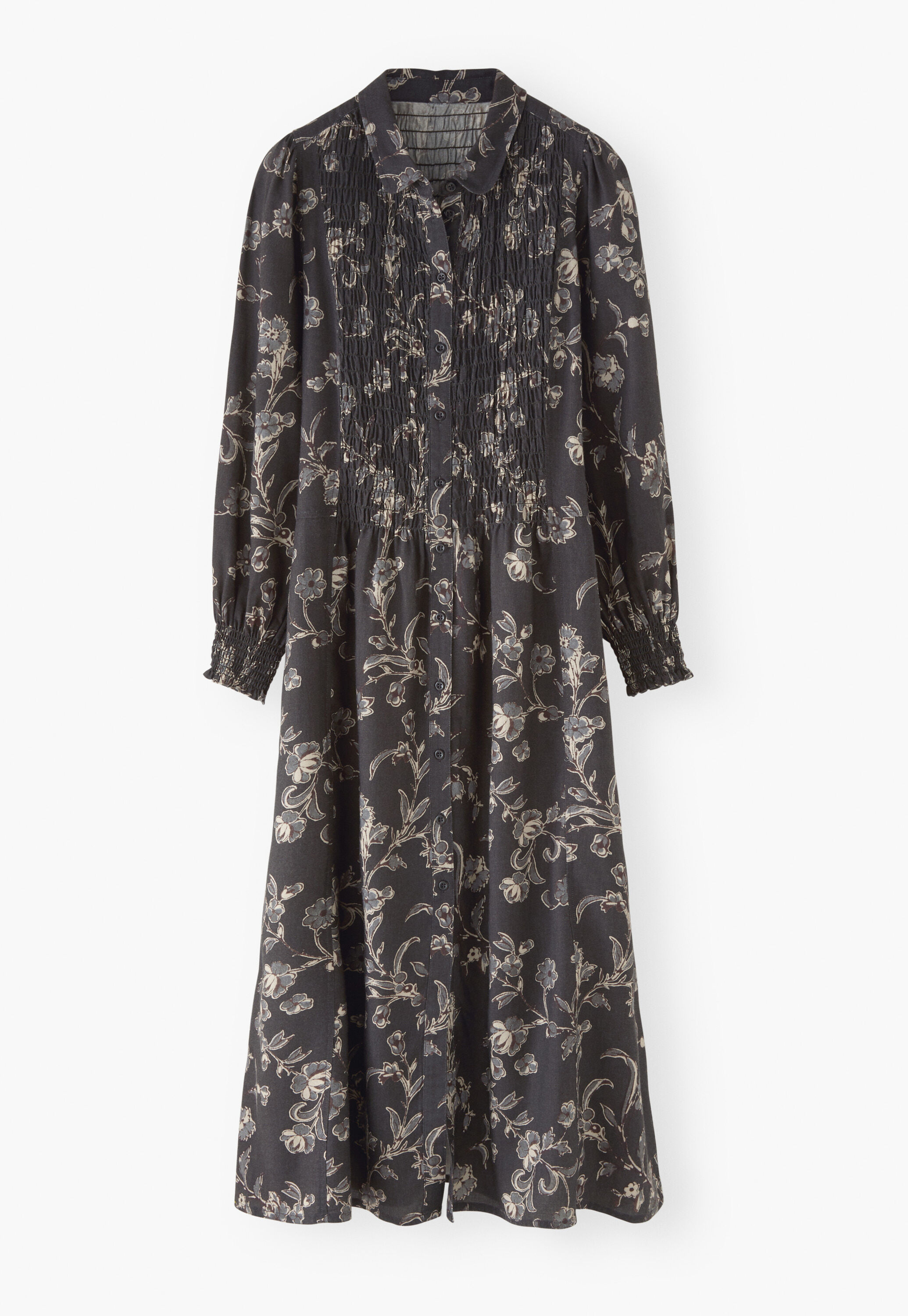 Print-Kleid, Monochrom, large