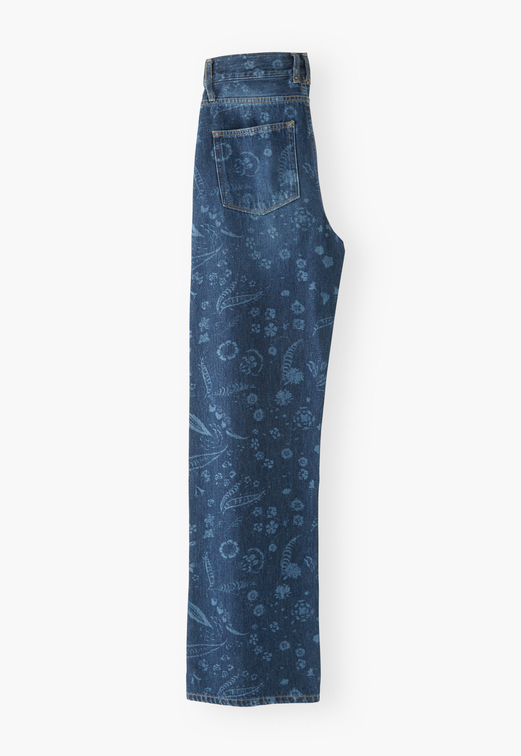 Jeans mit Laser-Effekt, Dunkler Ozean, large