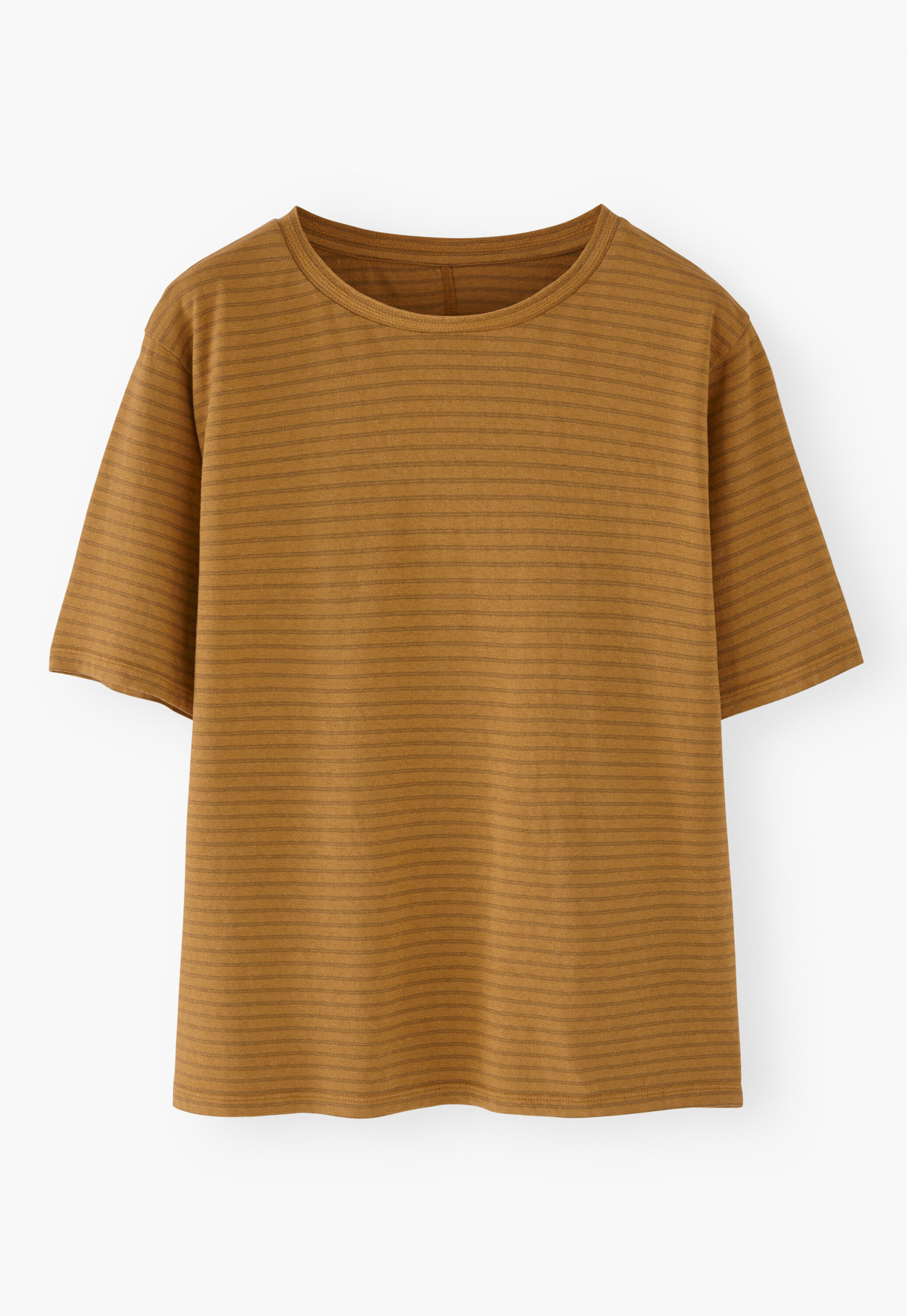 Gestreiftes T-Shirt, Sepia, large