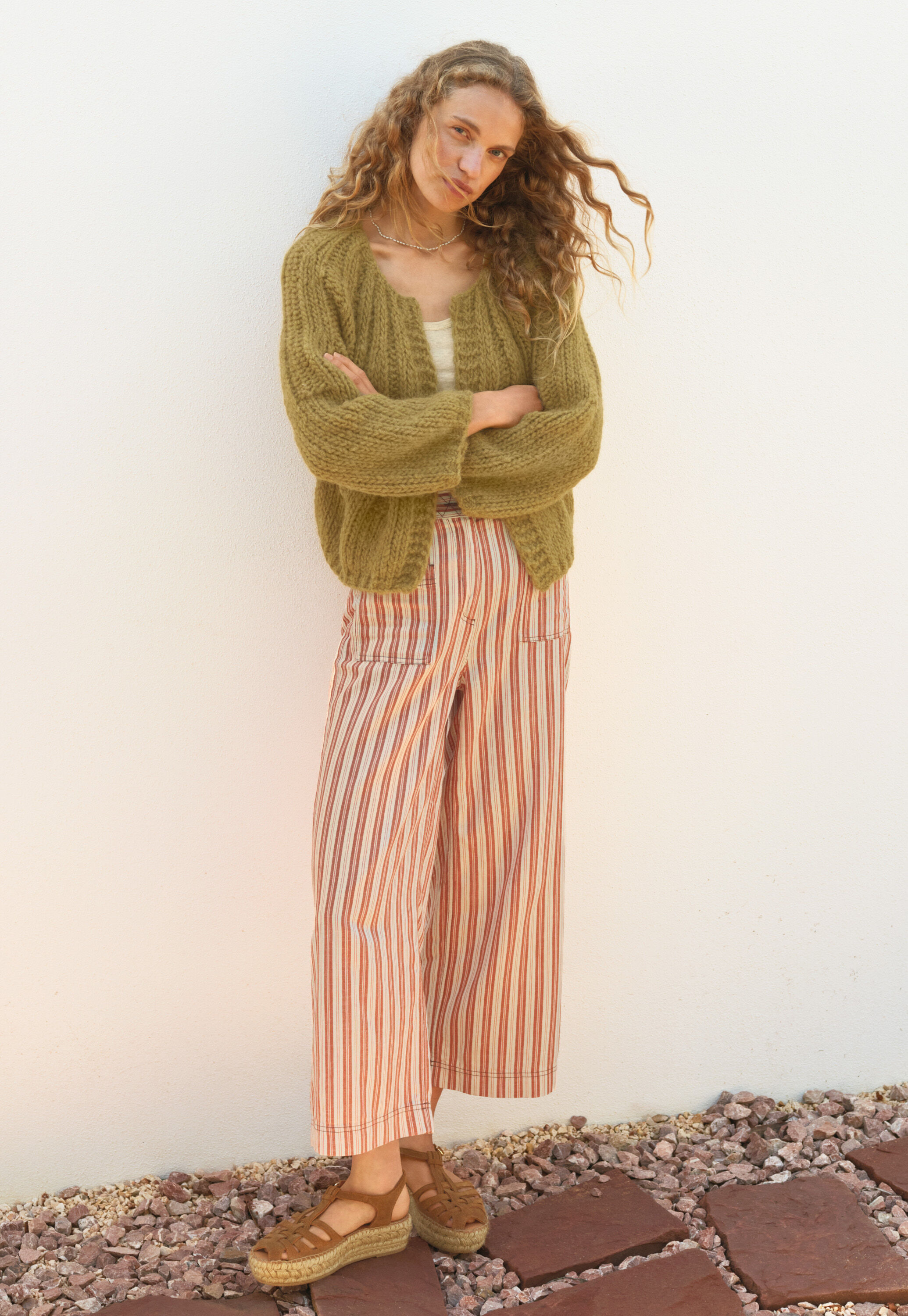 Handgestrickter Cardigan