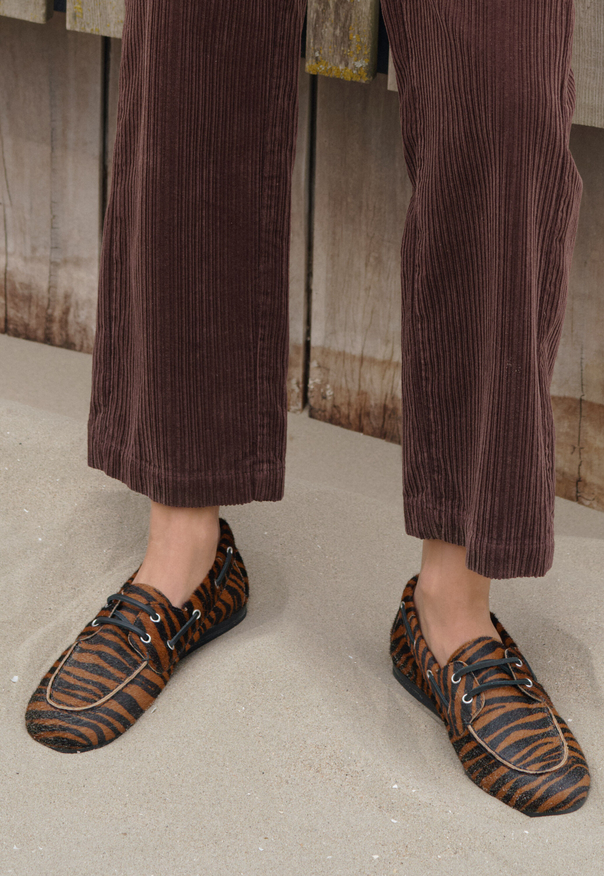 Gestreifte Loafer