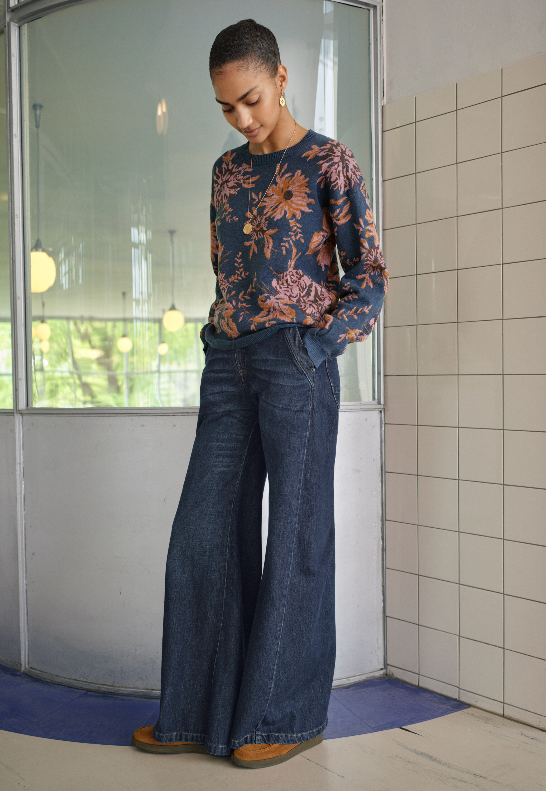 Jacquard-Pullover