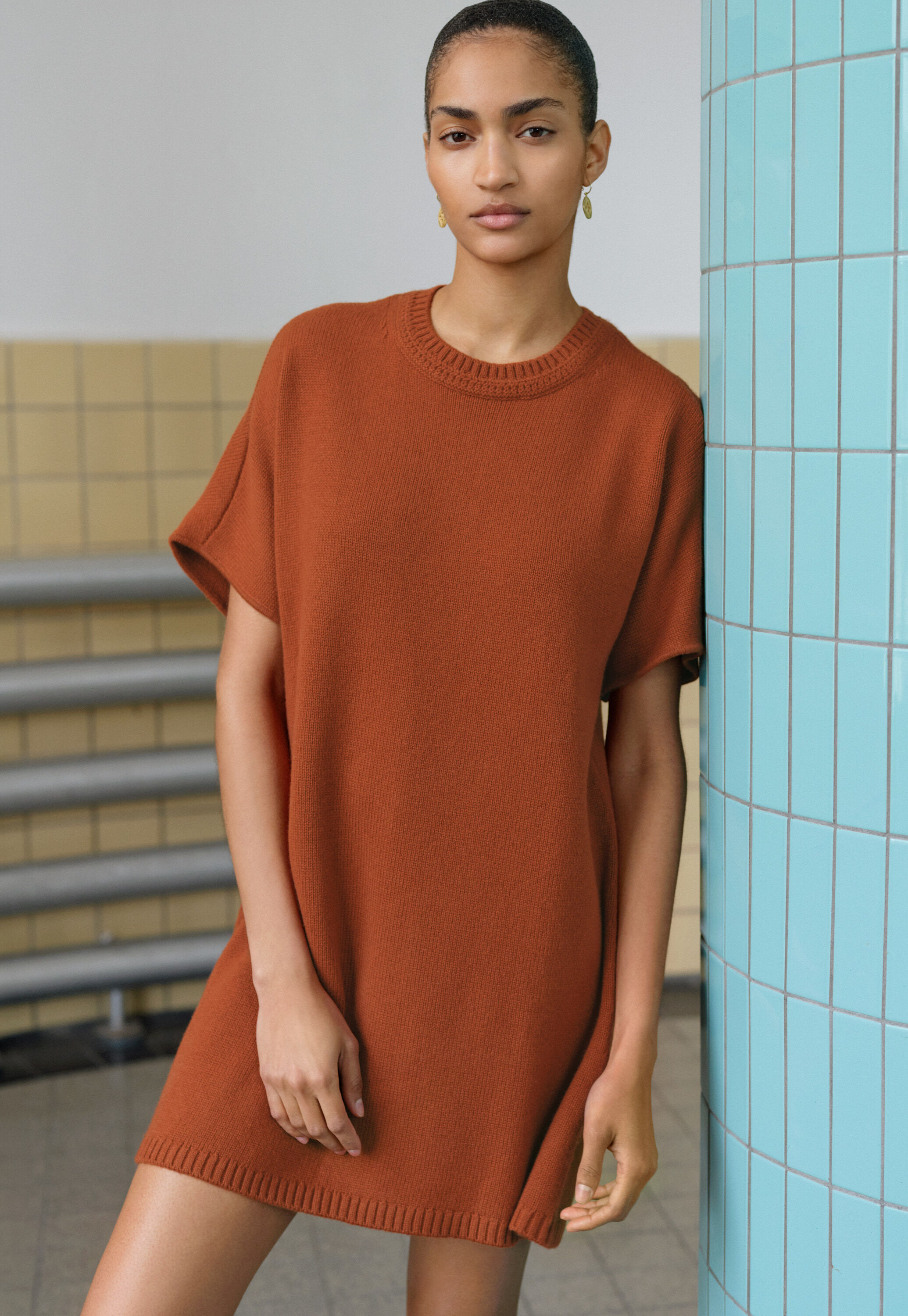 Strickkleid mit Dolman-&Auml;rmeln