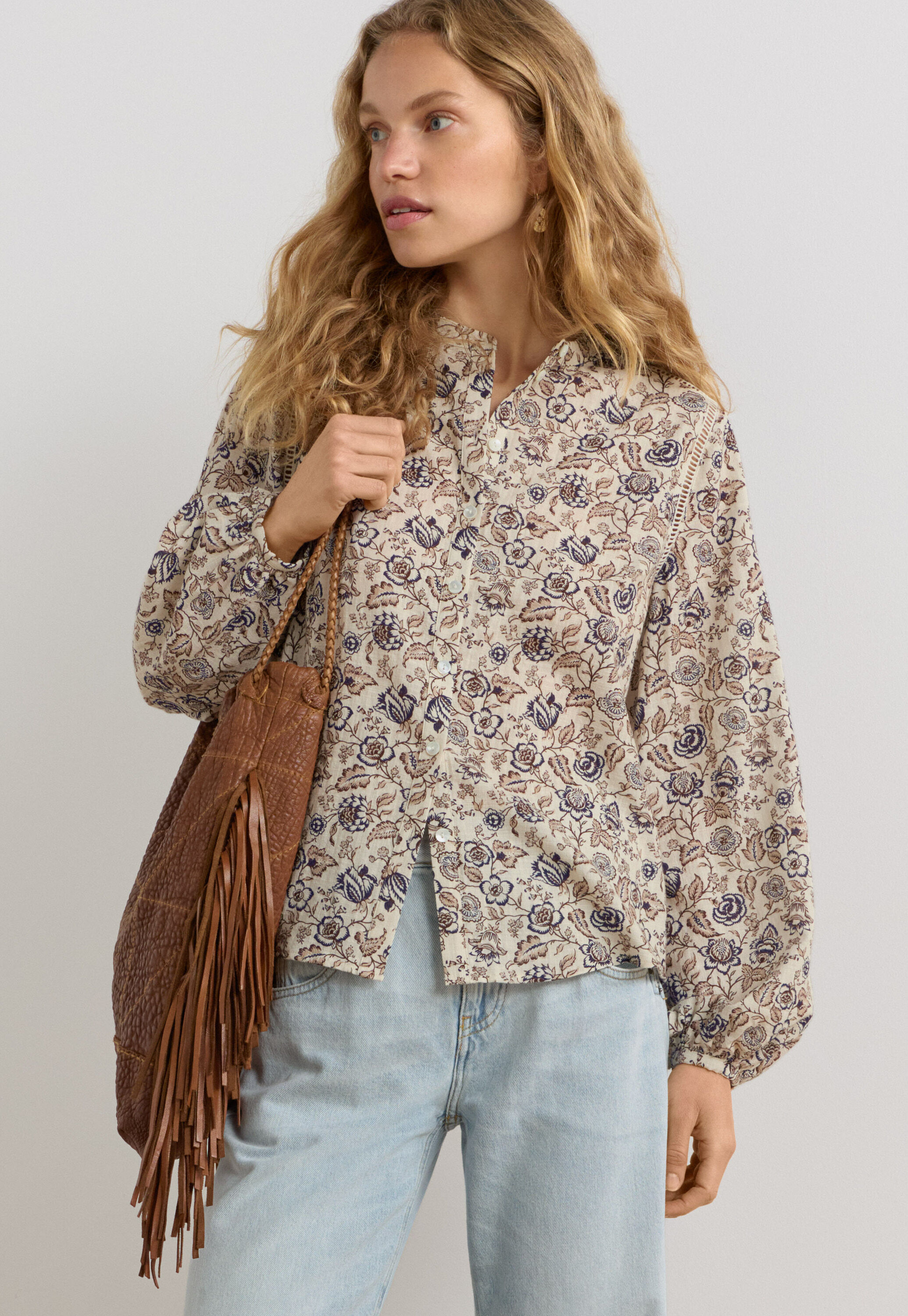 Bluse mit Print