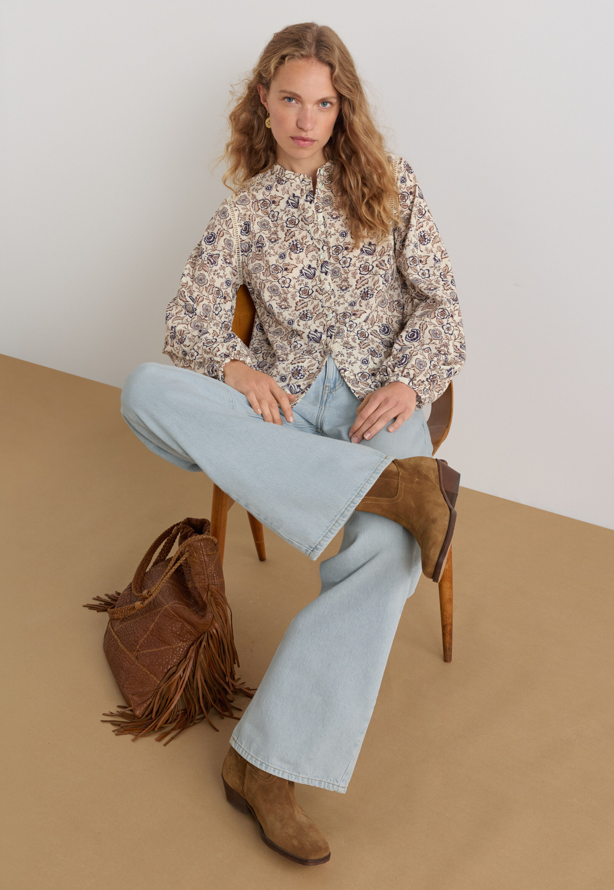 Bluse mit Print