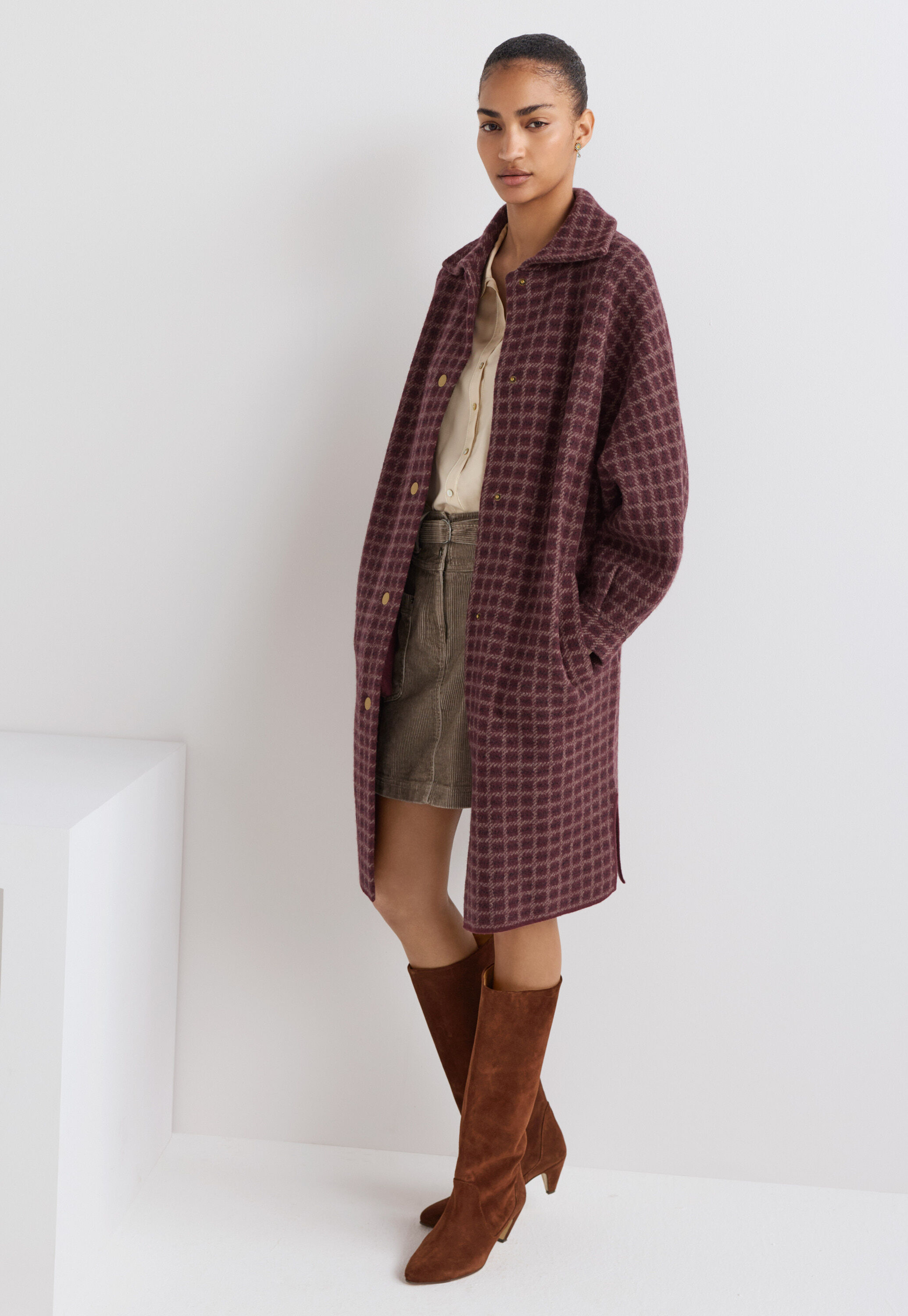 Karierte Jacke