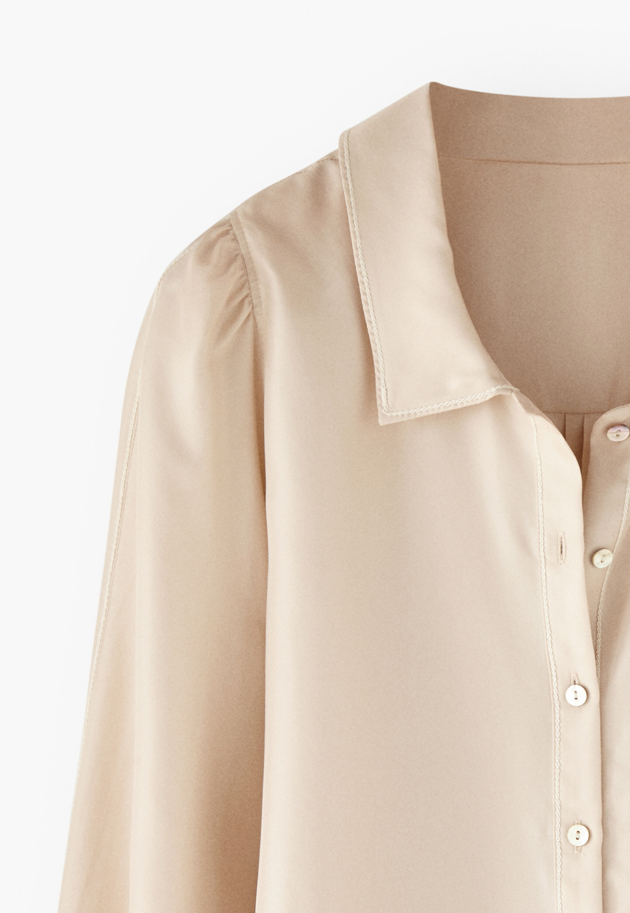 Bluse mit Ziern&auml;hten