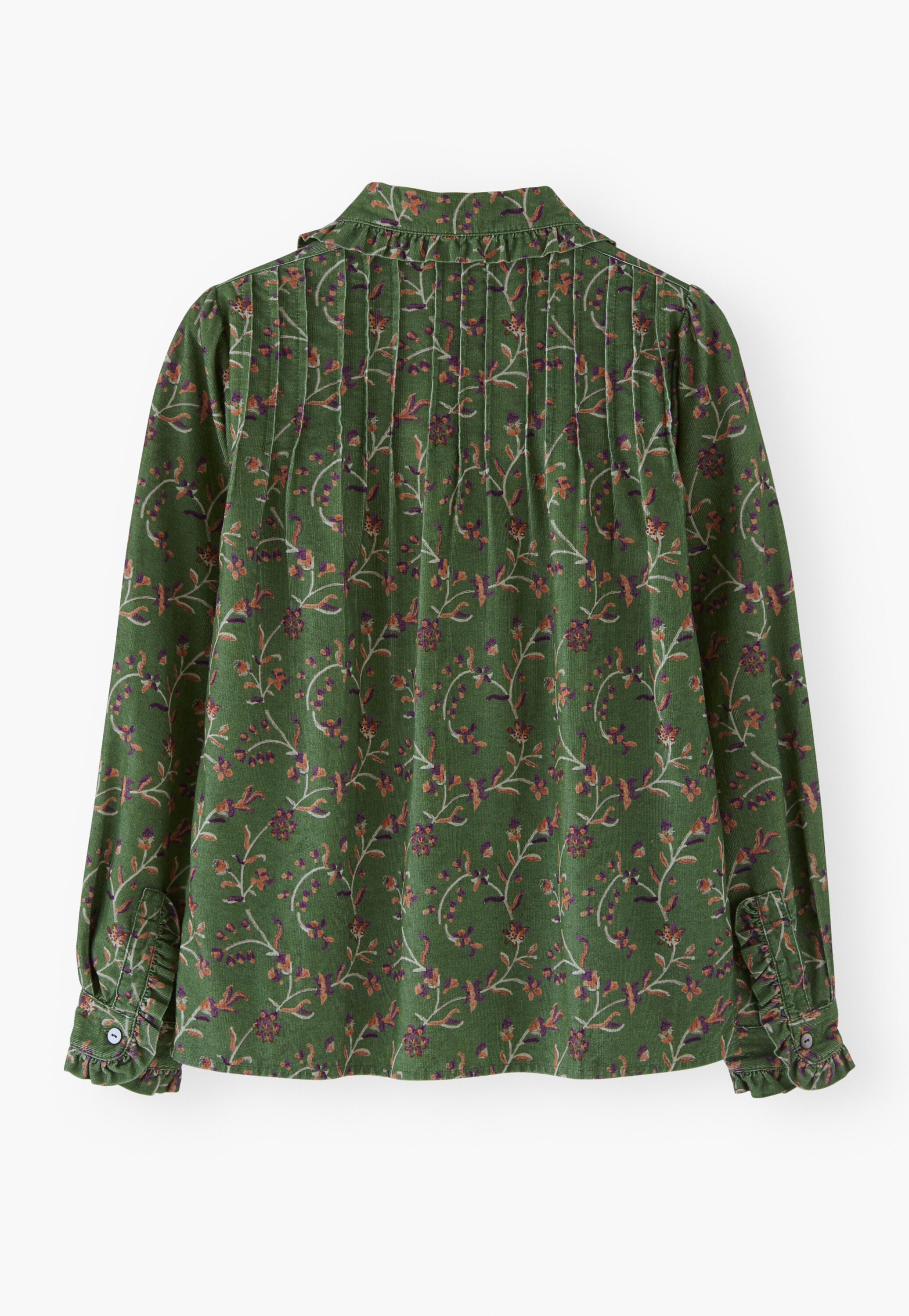 Bedruckte Faltenbluse