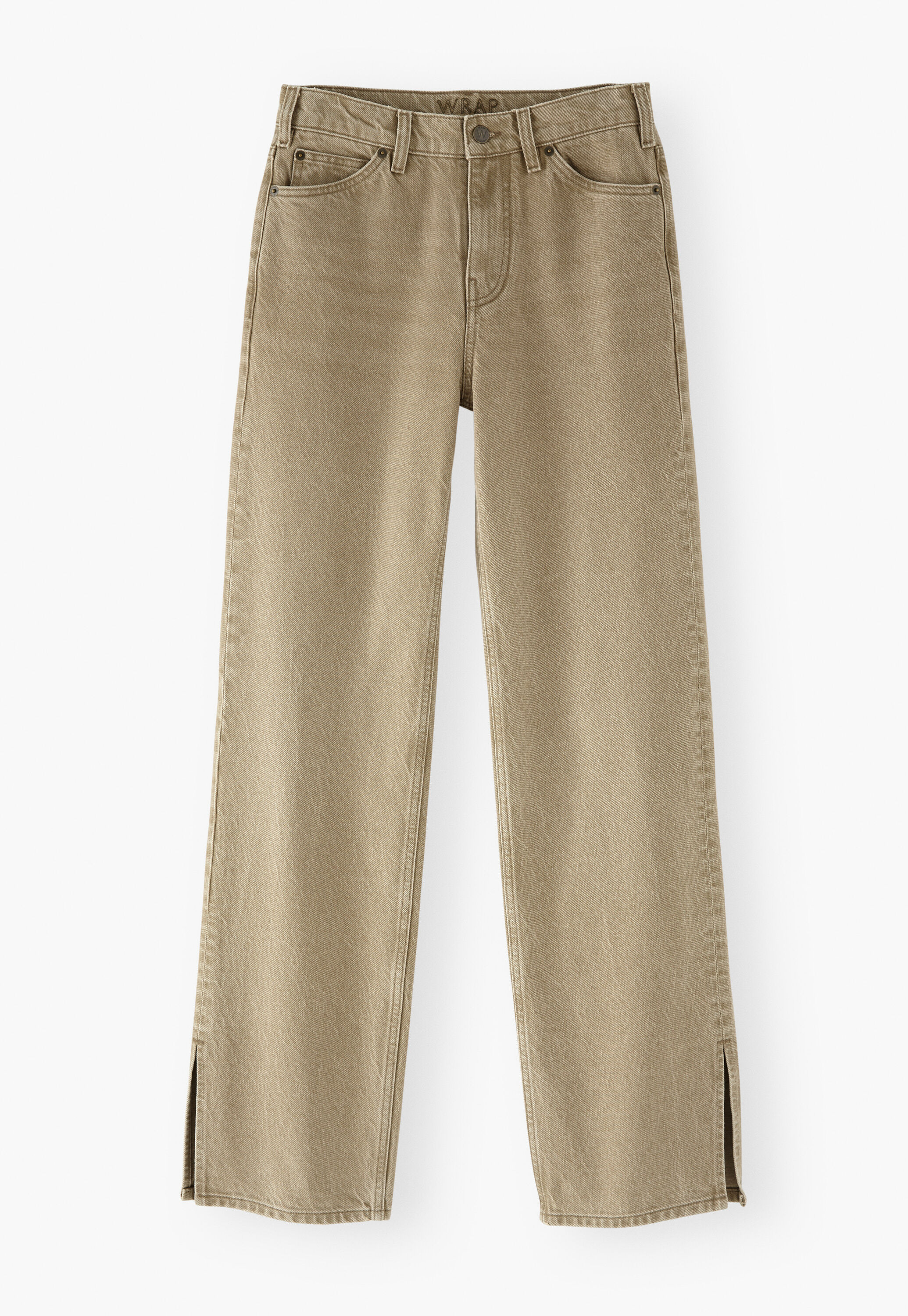 Jeans mit geteiltem Saum