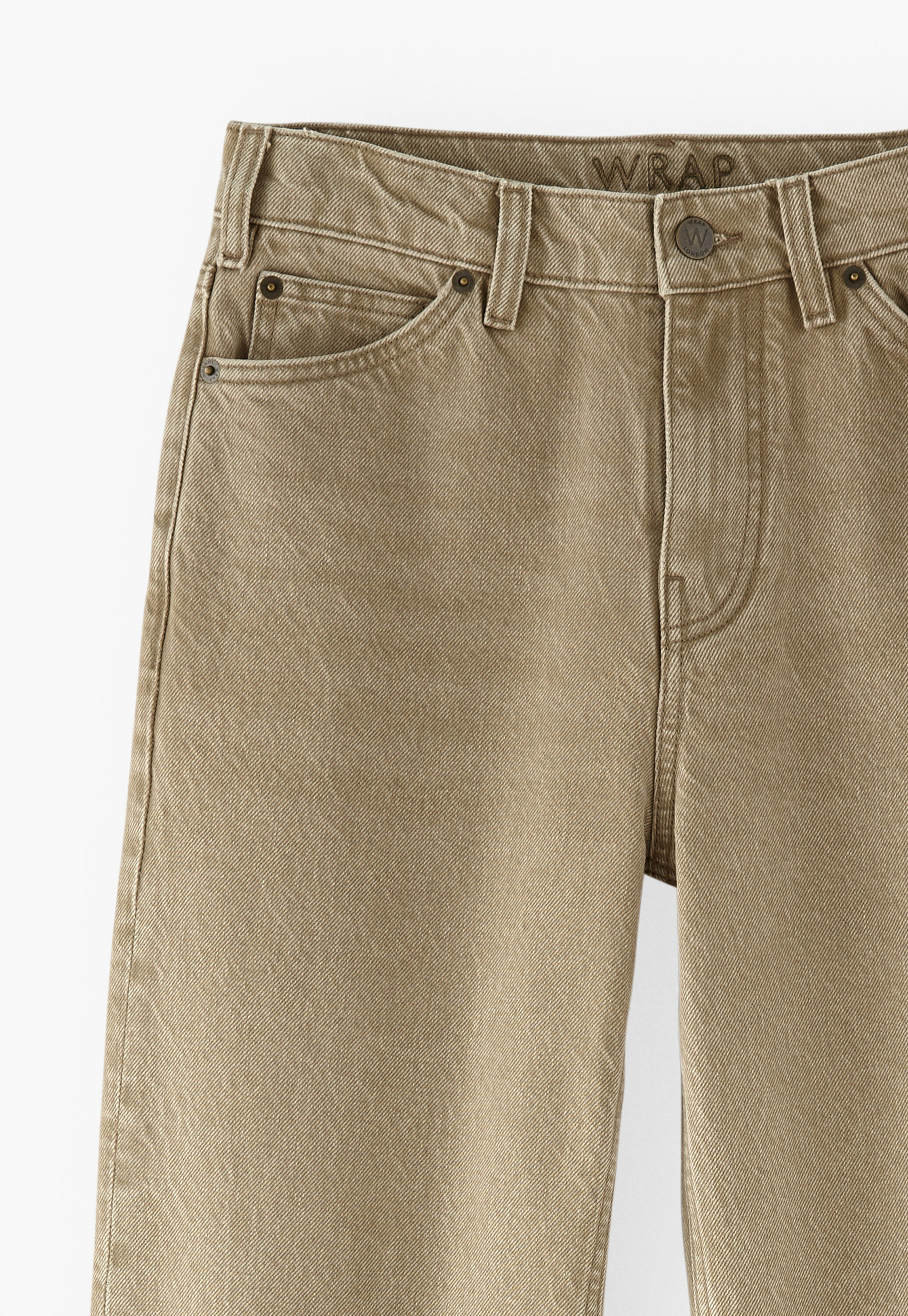 Jeans mit geteiltem Saum