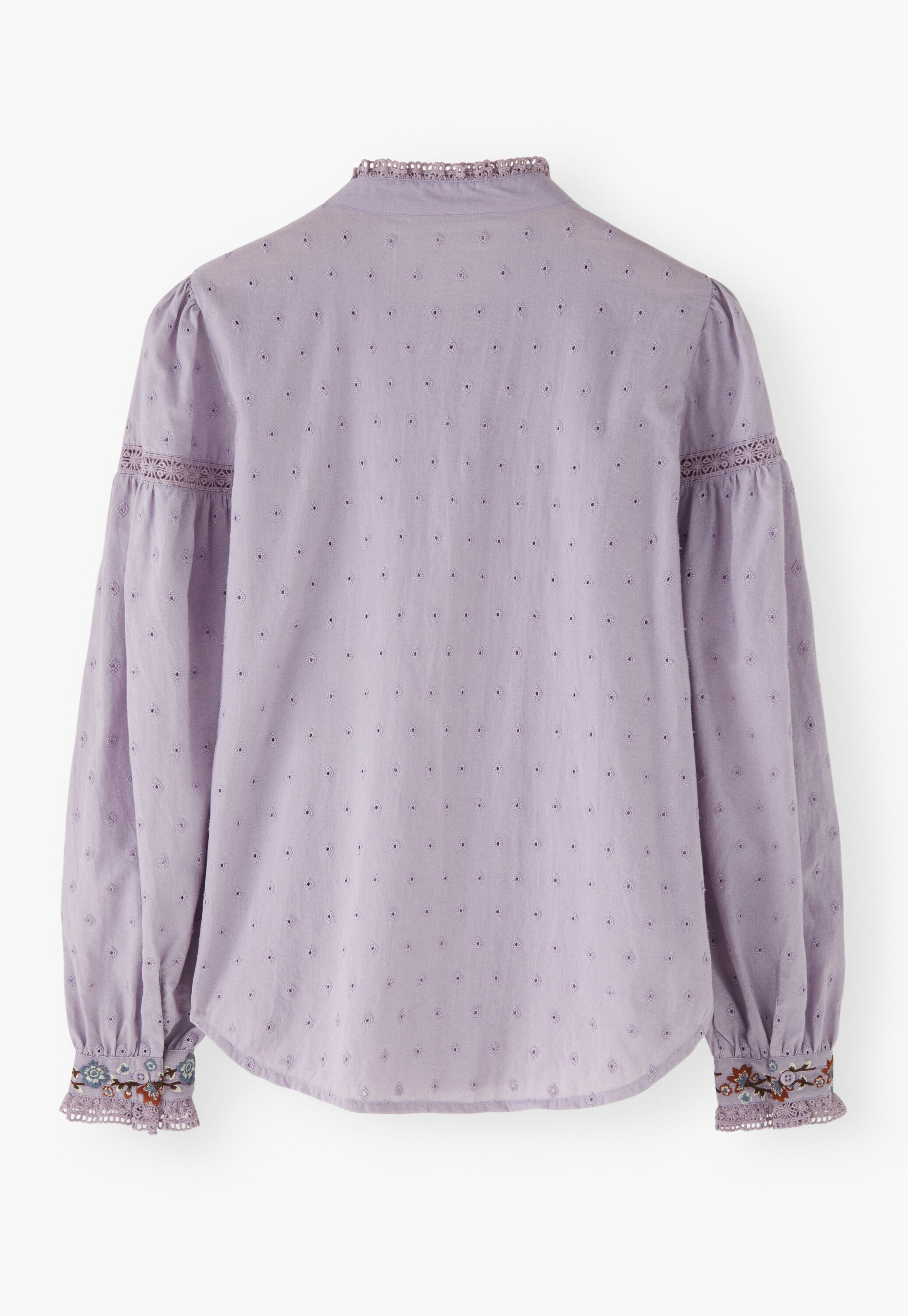 Bestickte Broderie-Bluse