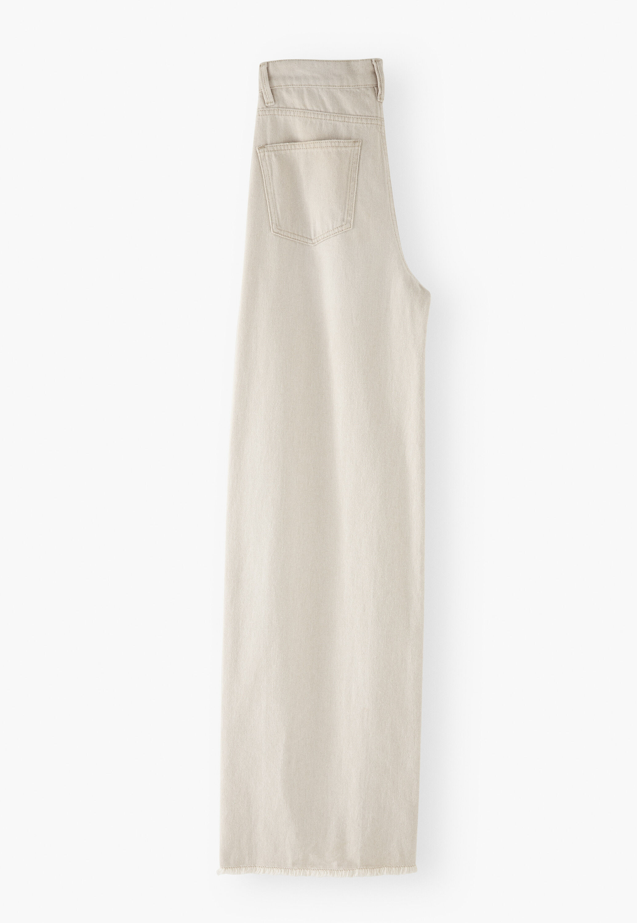 Mittelhoch taillierte Jeans mit weitem Bein