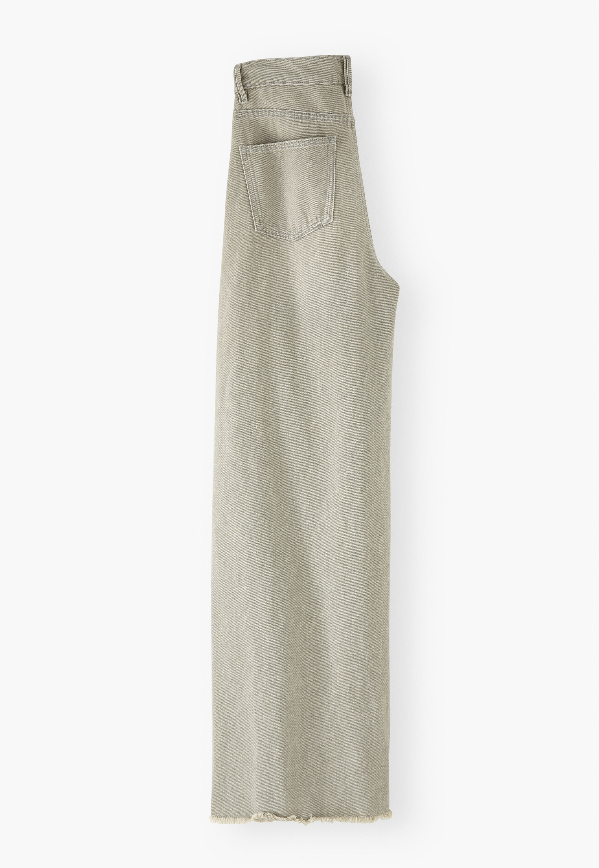 Mittelhoch taillierte Jeans mit weitem Bein