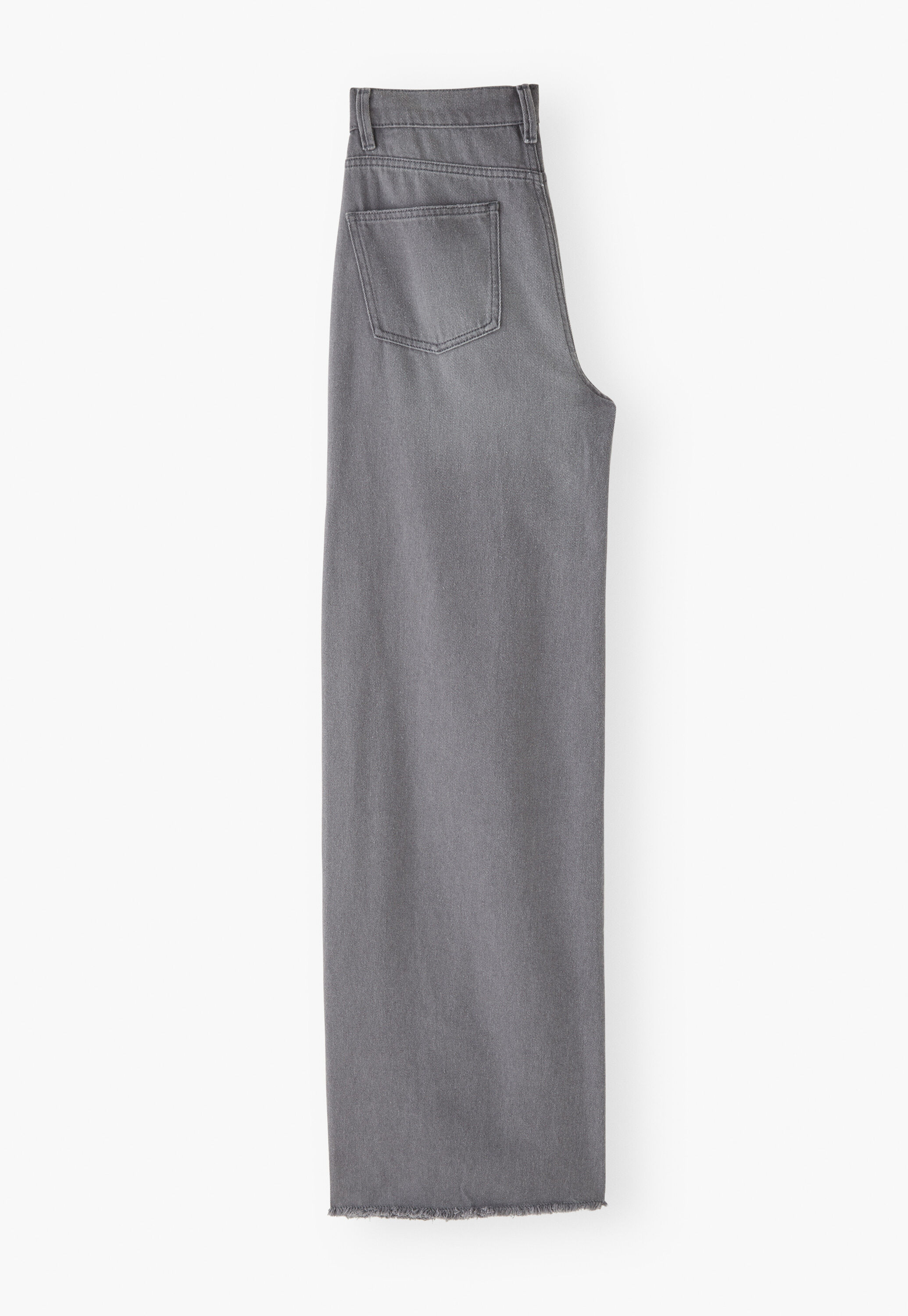 Mittelhoch taillierte Jeans mit weitem Bein