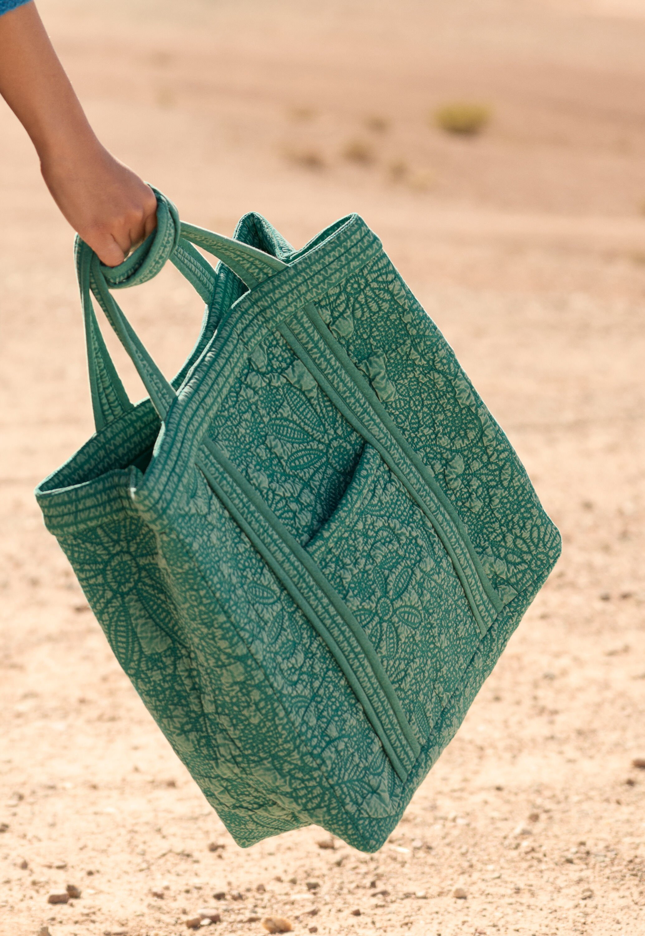 Stepptasche mit Stickerei