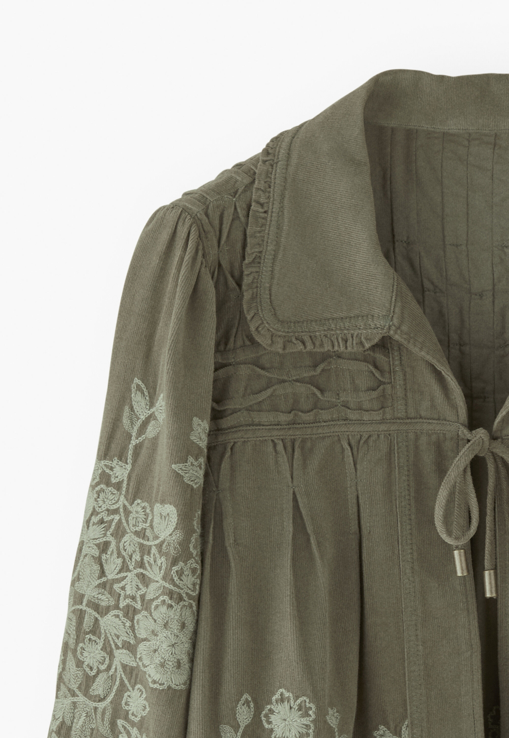 Bestickte Cordjacke