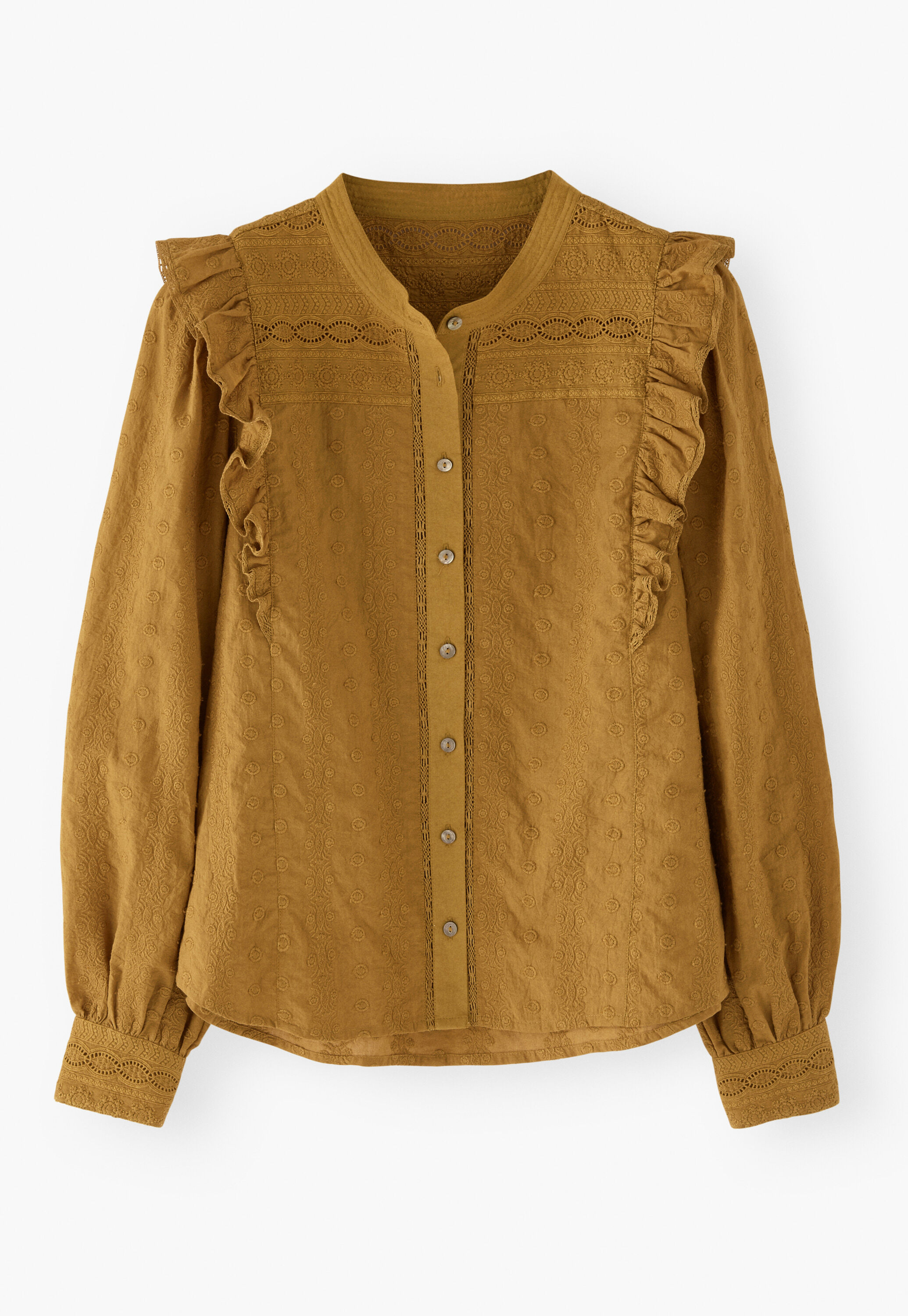 Broderie-Bluse
