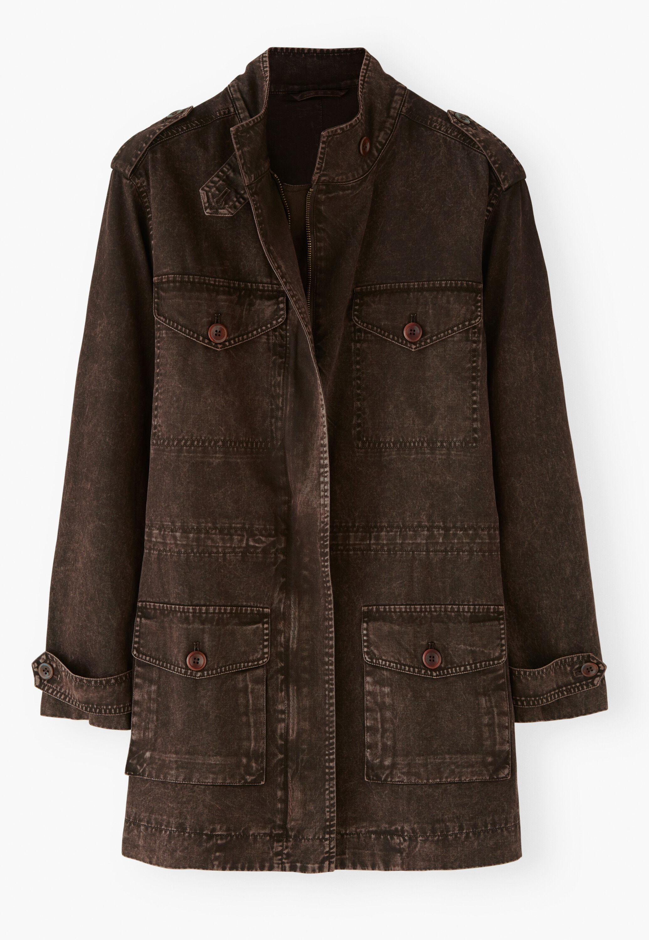Jacke in Waschoptik