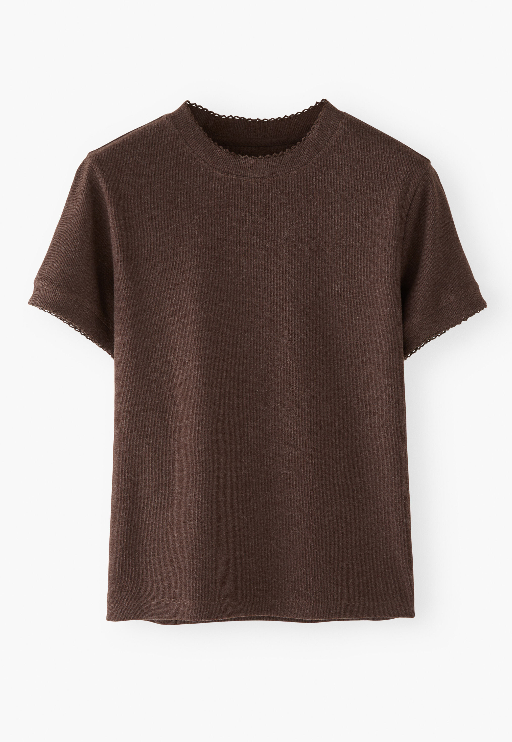 T-Shirt aus geripptem Jersey
