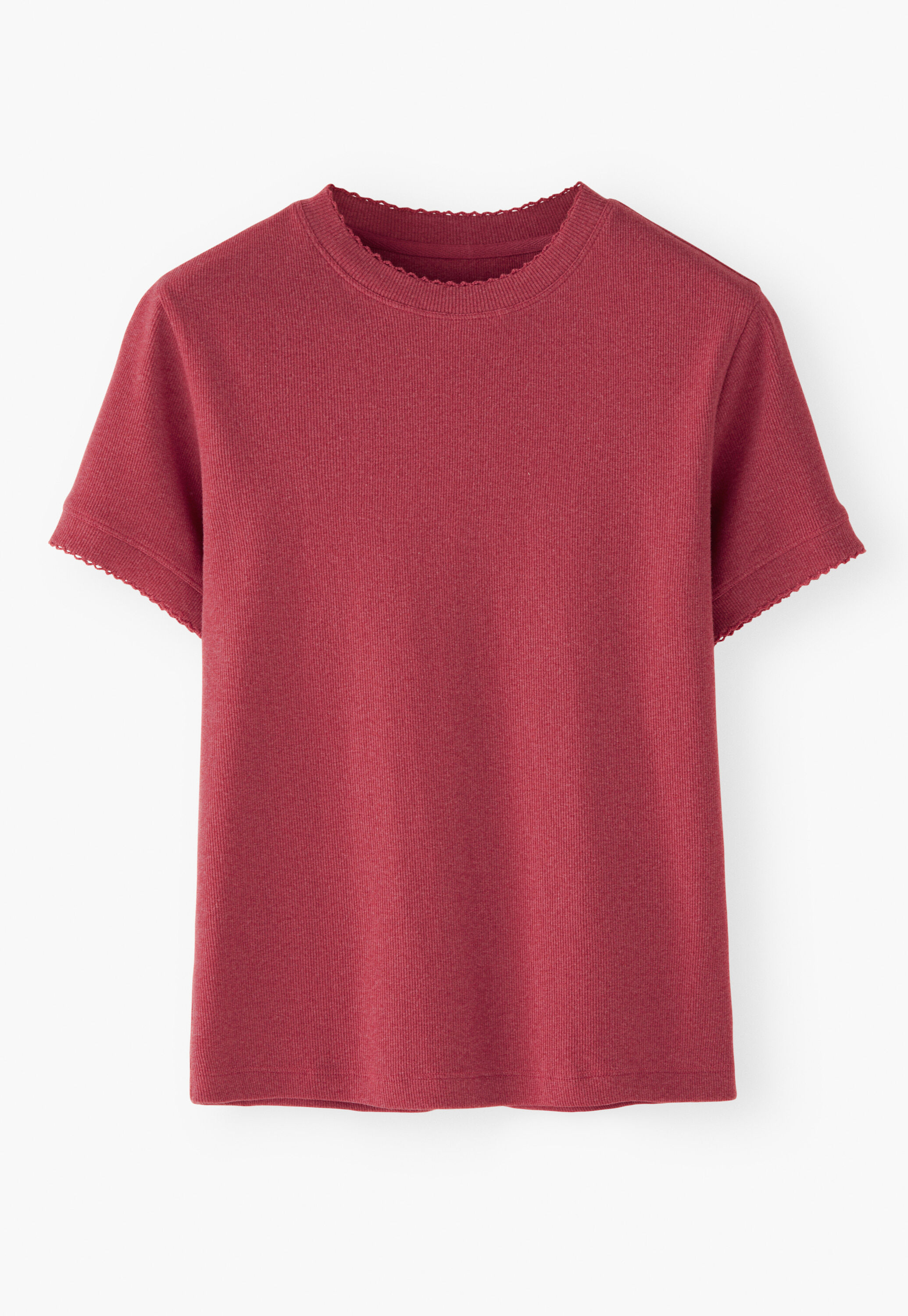 T-Shirt aus geripptem Jersey