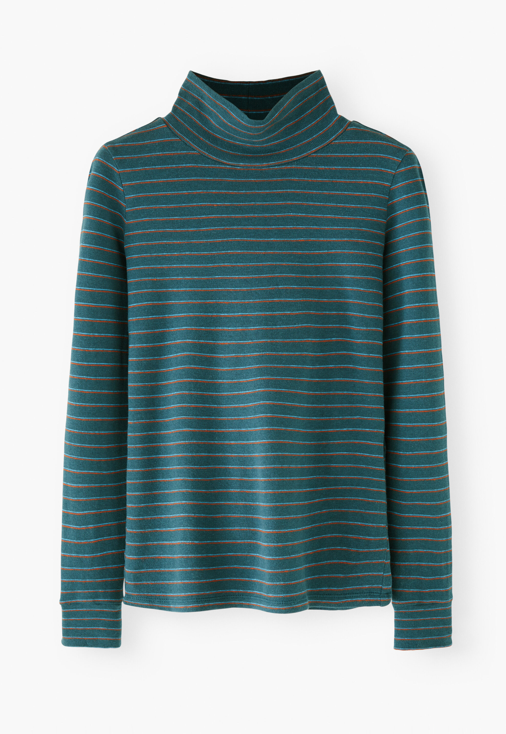 Gestreifter Rollkragenpullover