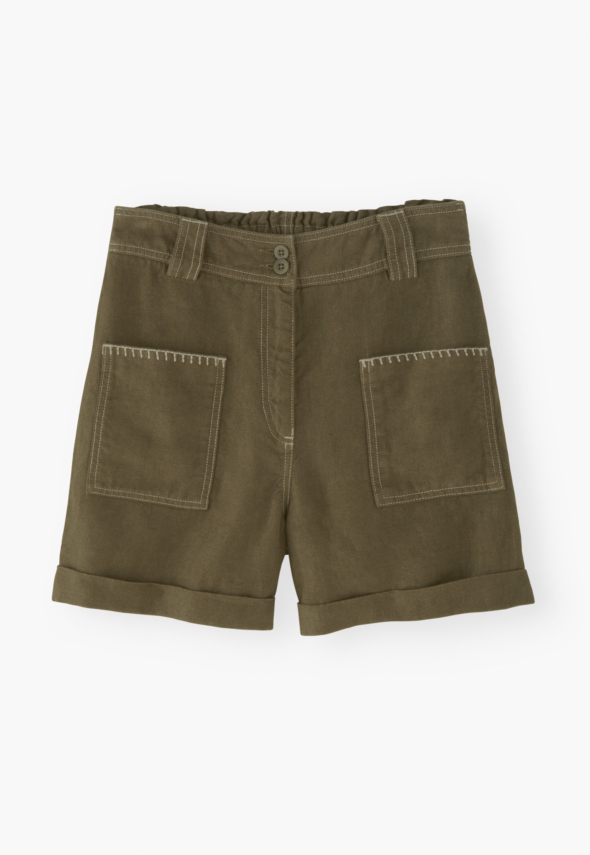 Shorts mit aufgesetzten Taschen