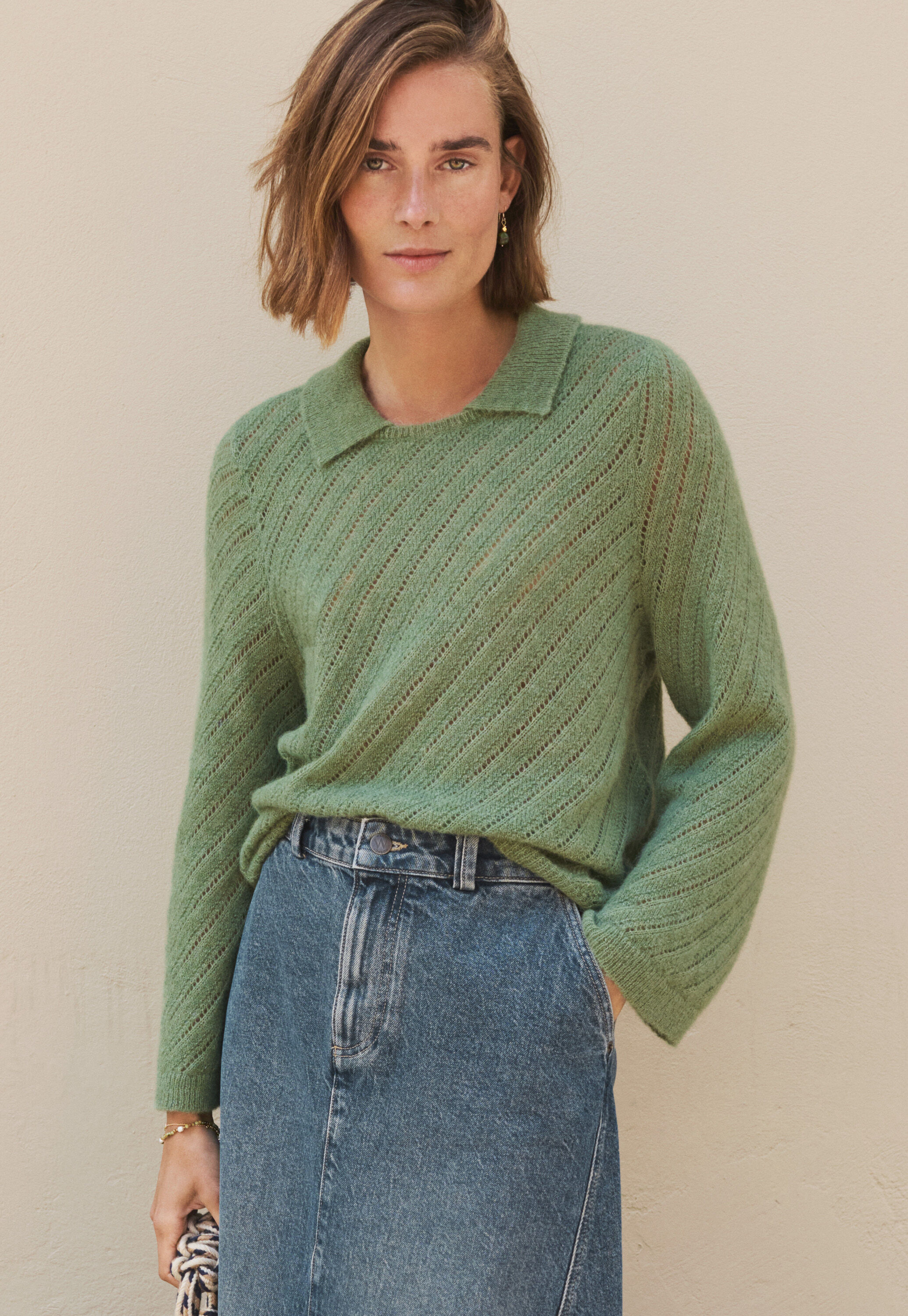 Pullover mit Kragen