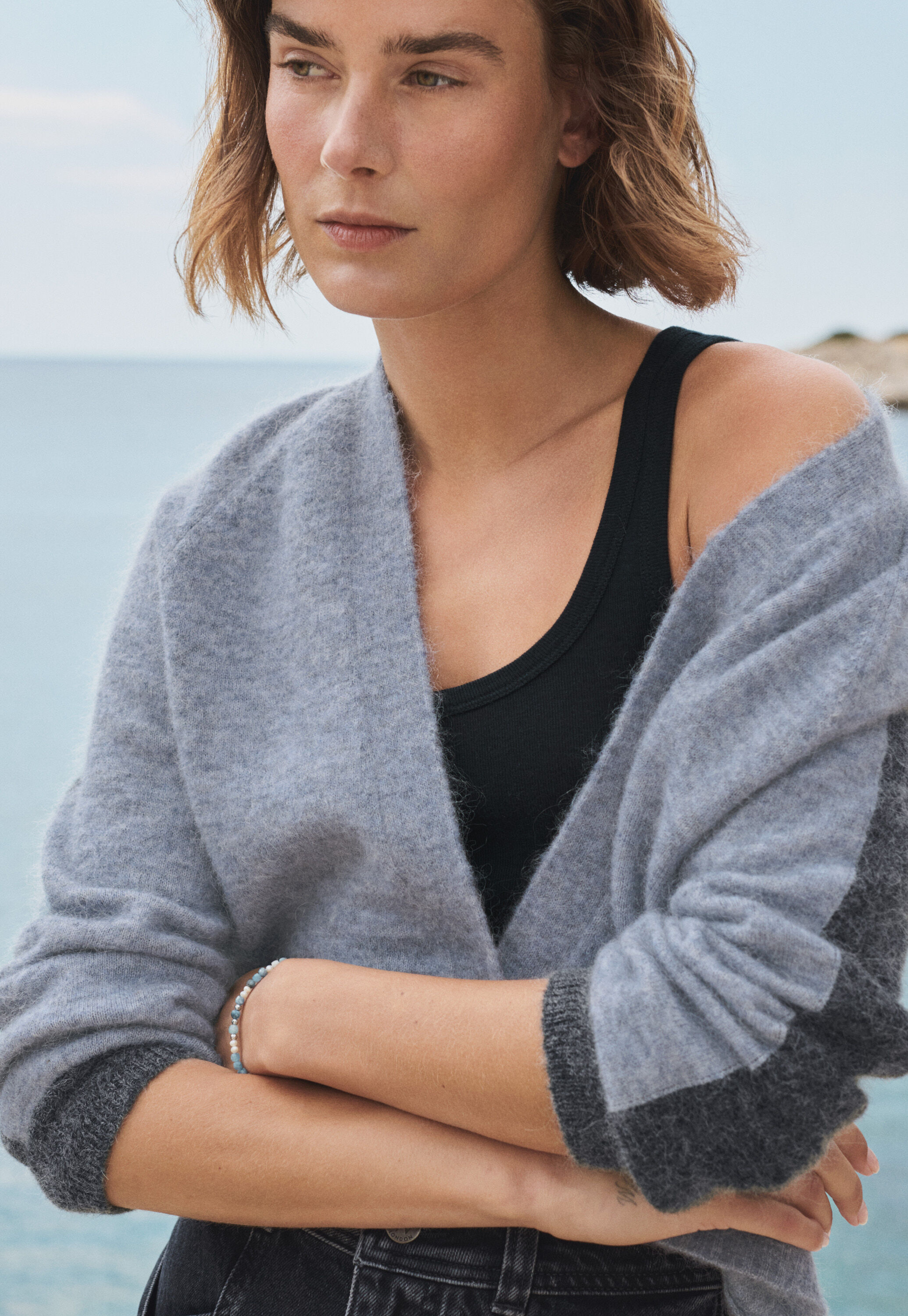 Cardigan mit V-Ausschnitt