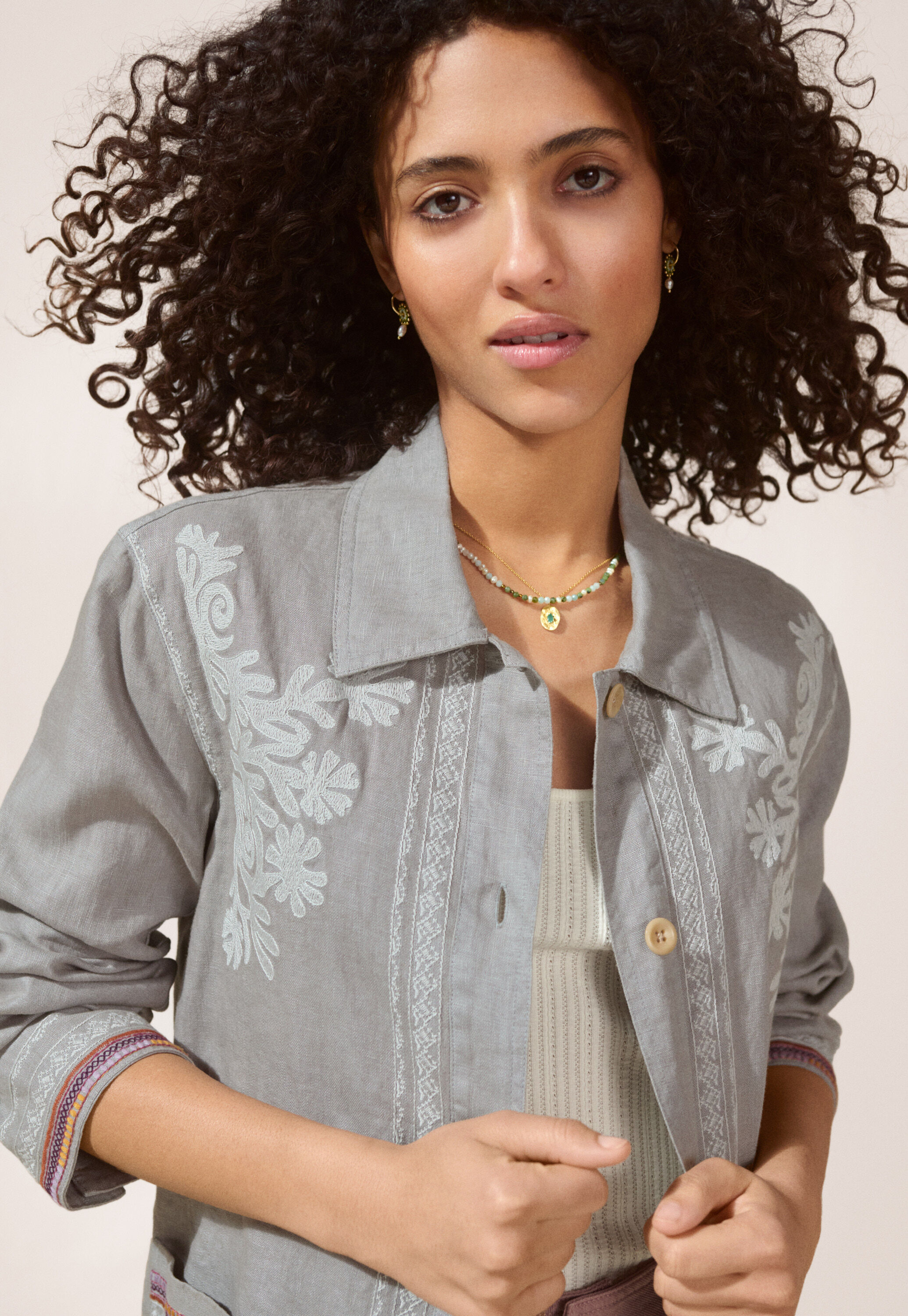 Bestickte Jacke