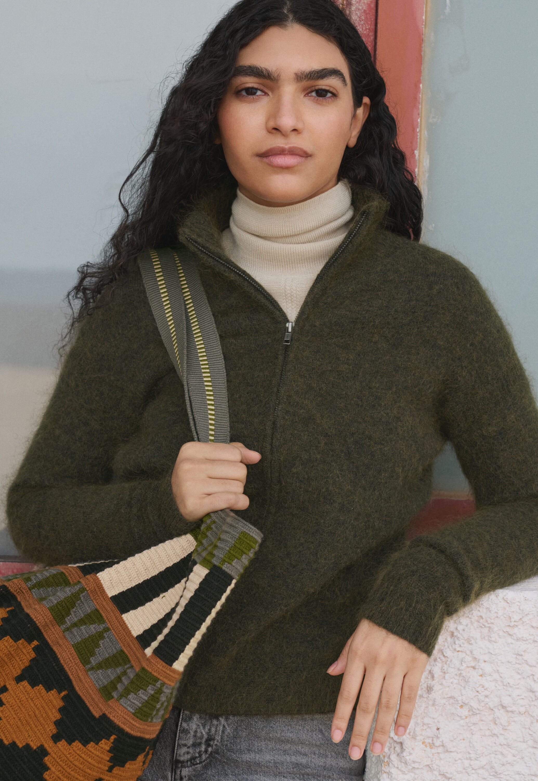 Pullover mit Rei&szlig;verschluss