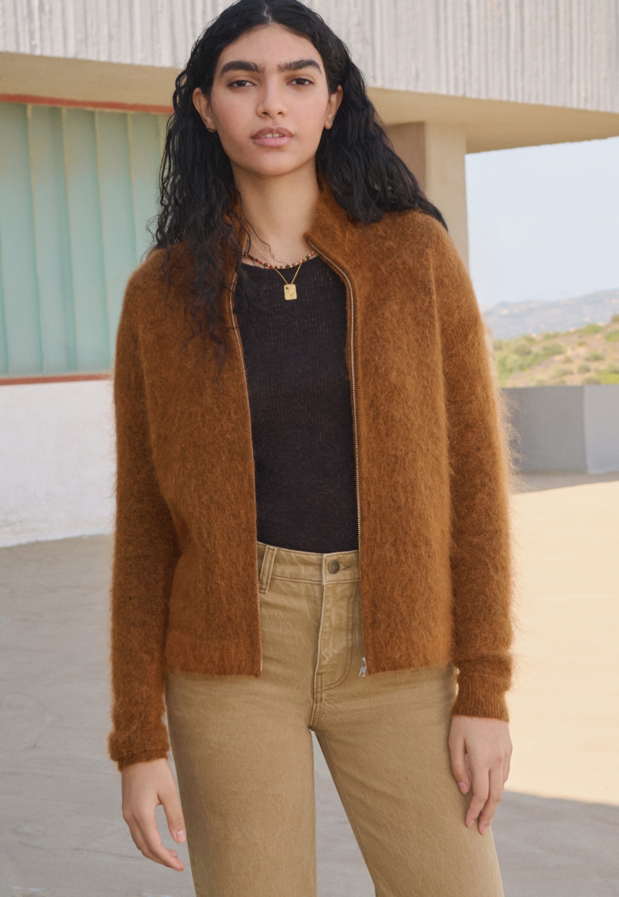 Pullover mit Rei&szlig;verschluss