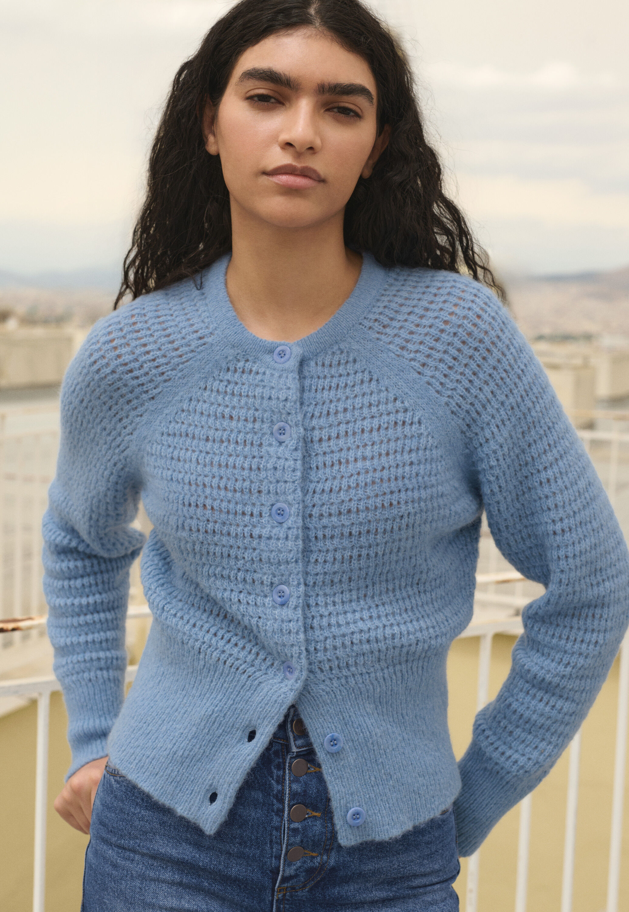Durchgekn&ouml;pfter Cardigan