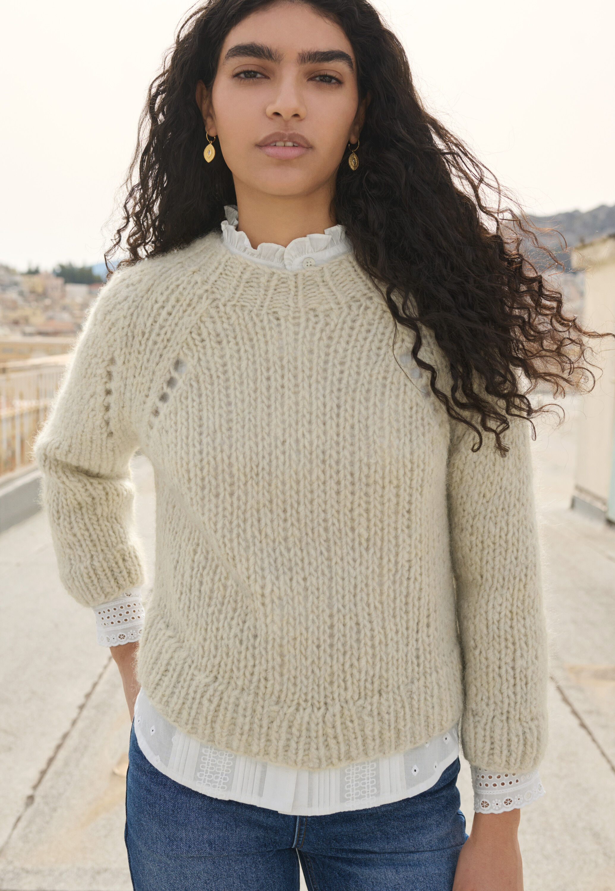 Handgestrickter Pullover