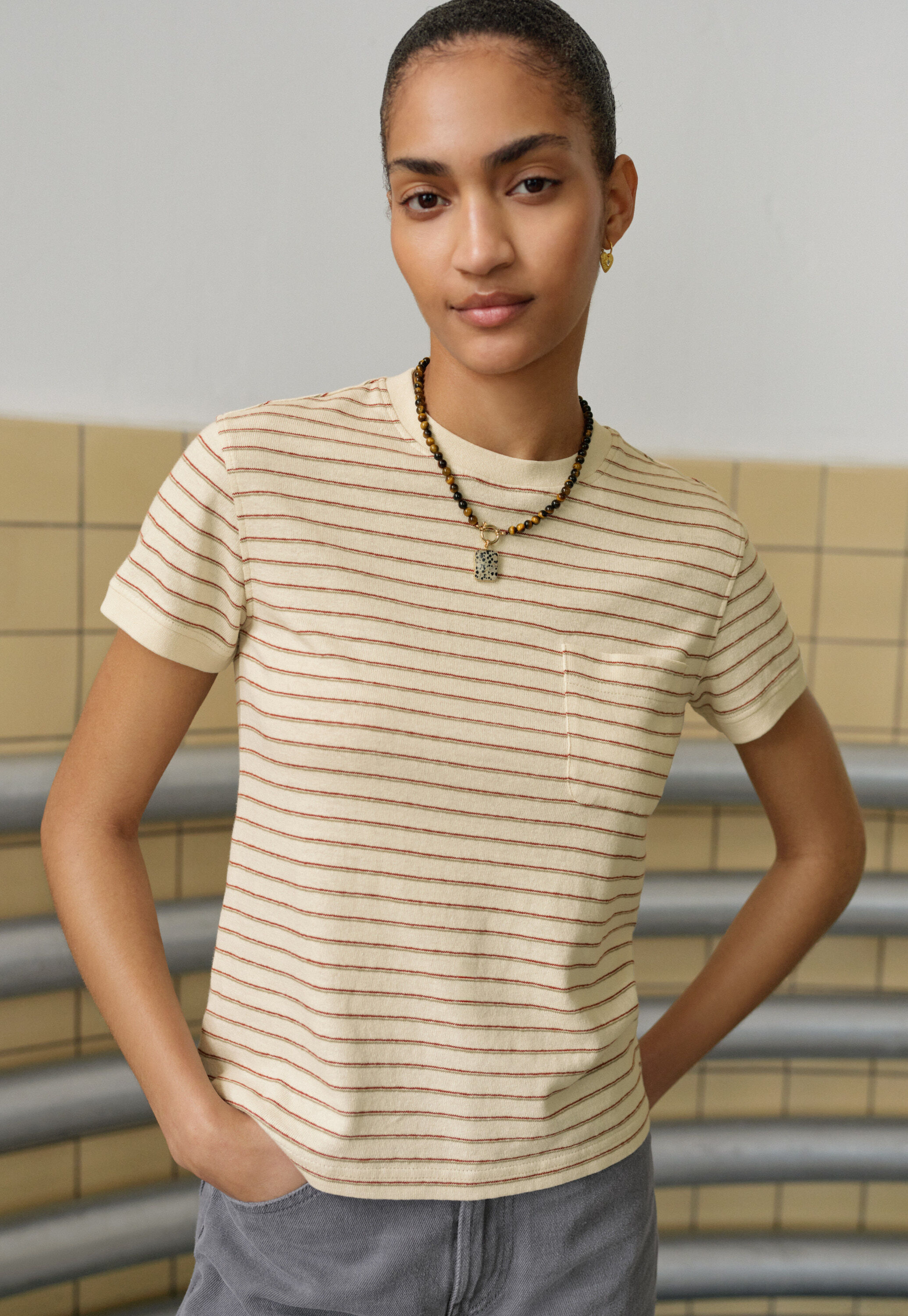 Gestreiftes T-Shirt