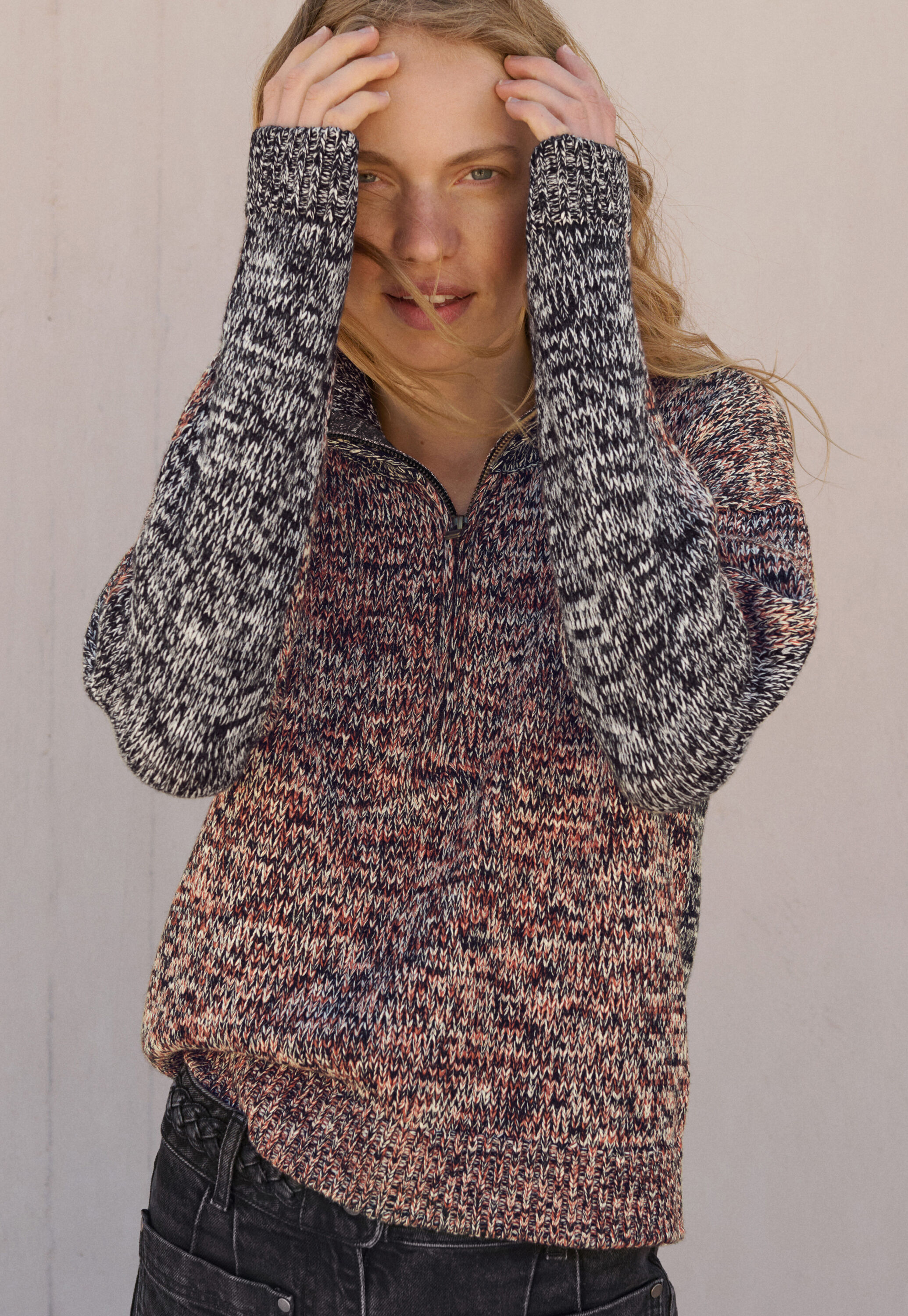 Pullover mit Rei&szlig;verschluss