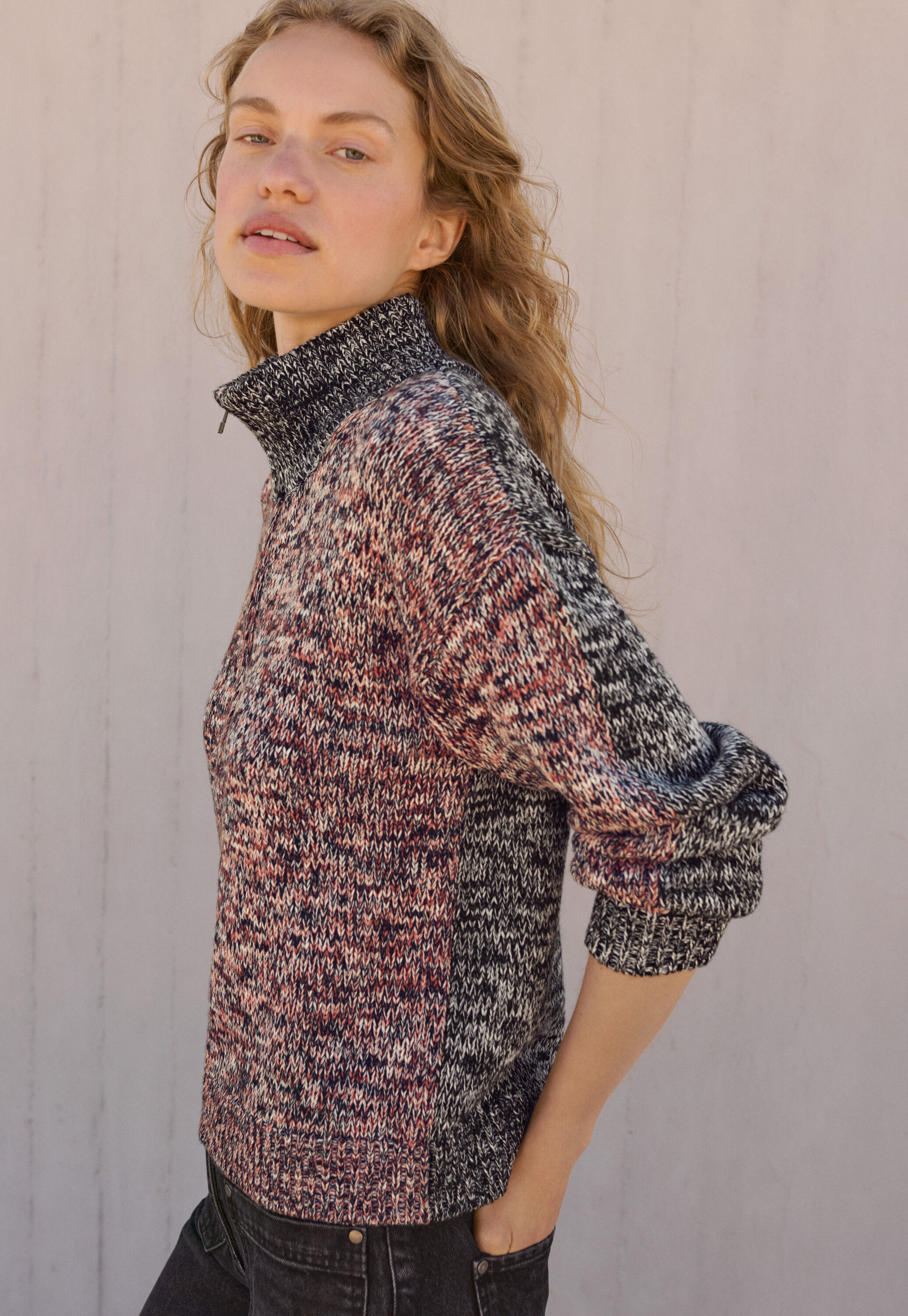 Pullover mit Rei&szlig;verschluss