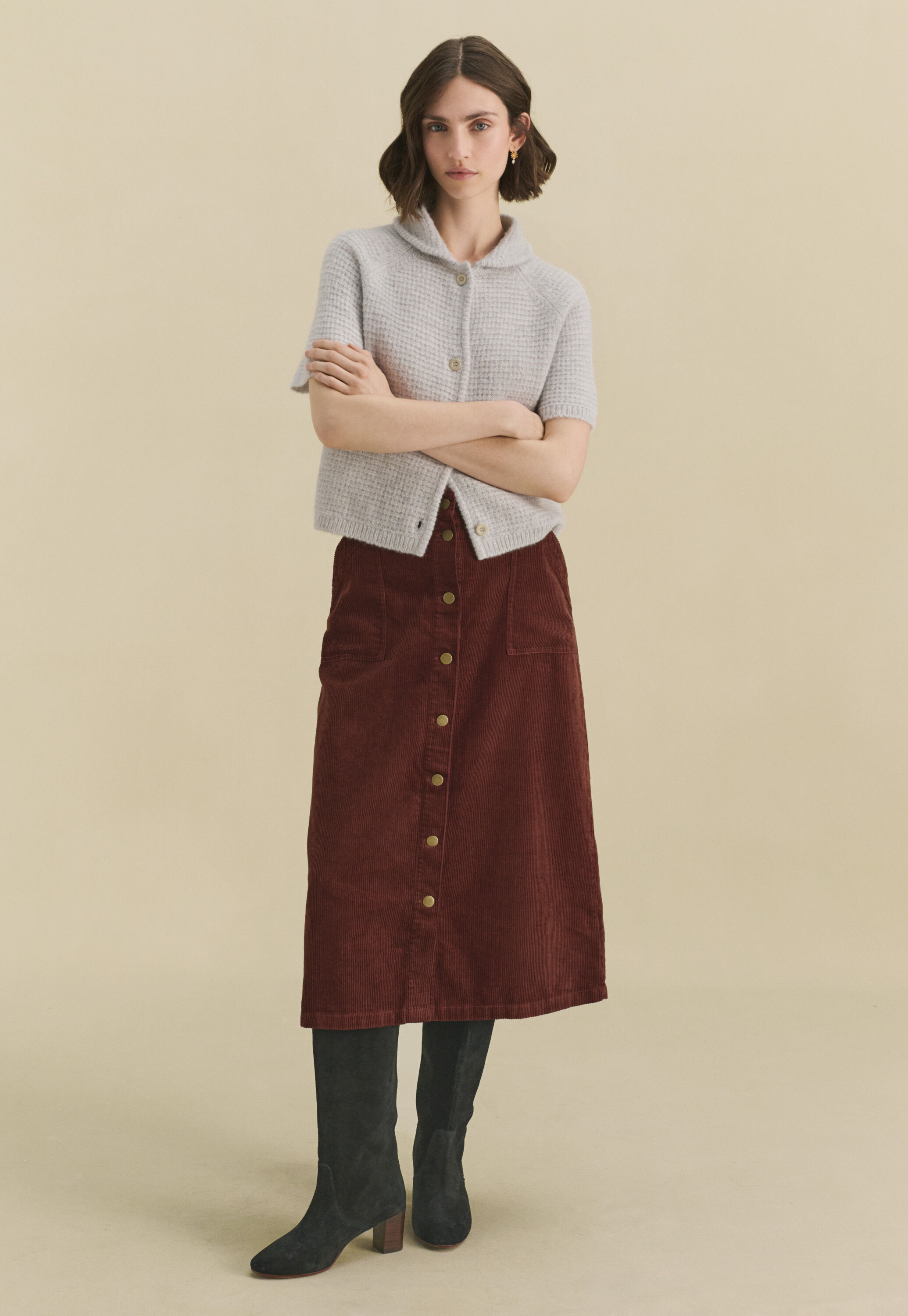 Bluse mit Biesen