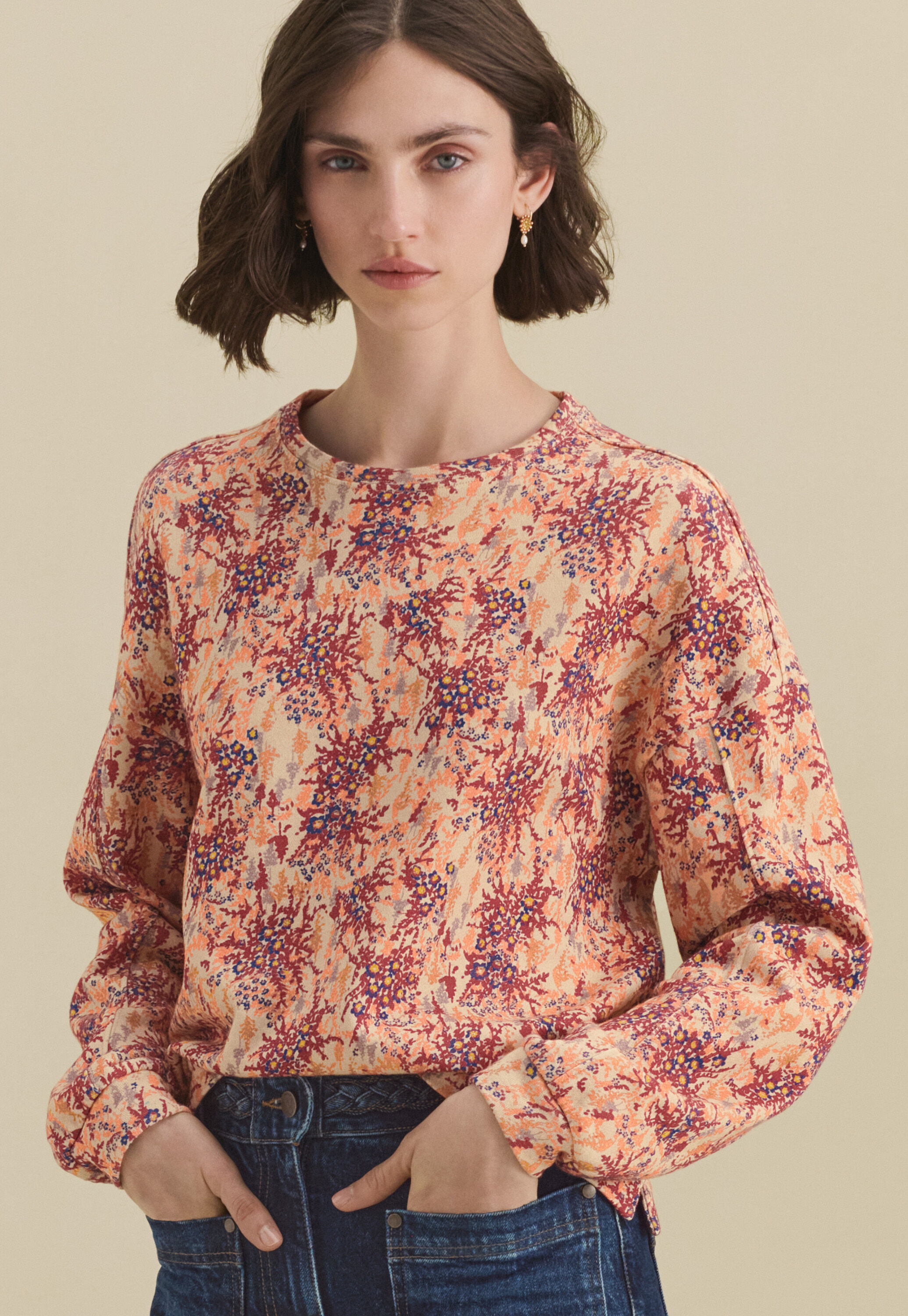 Bluse mit Biesen