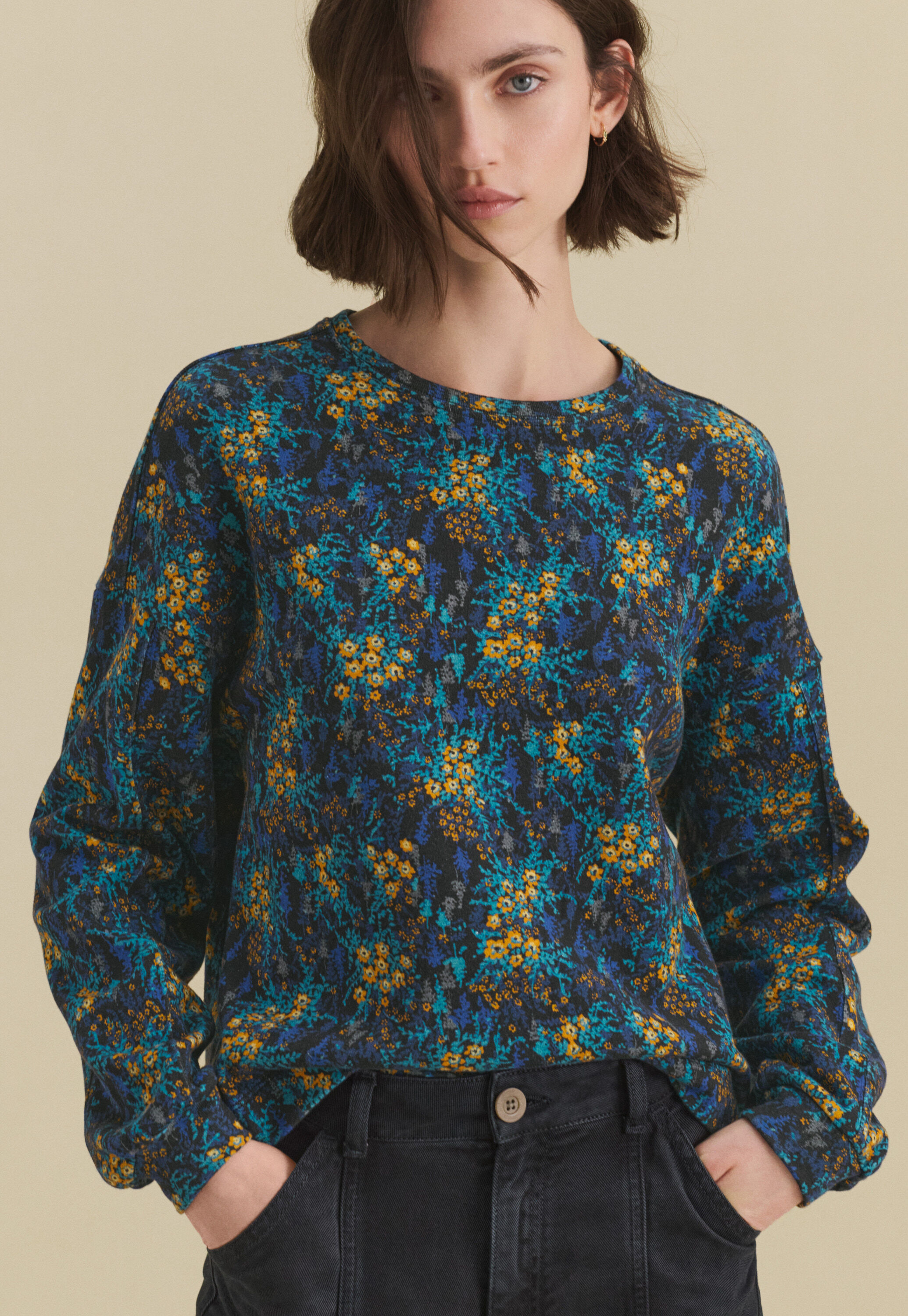 Bluse mit Biesen