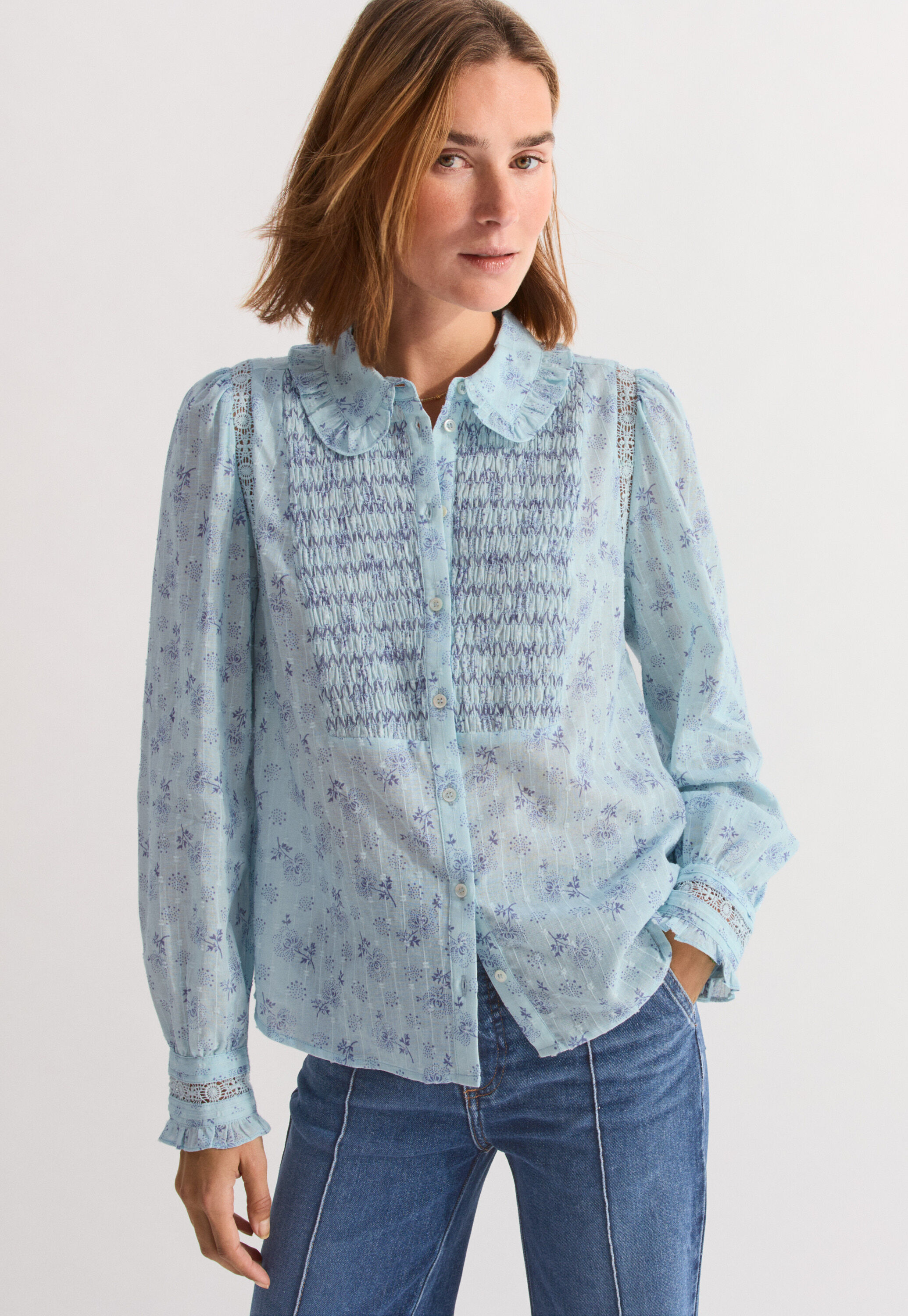 Bluse mit Print